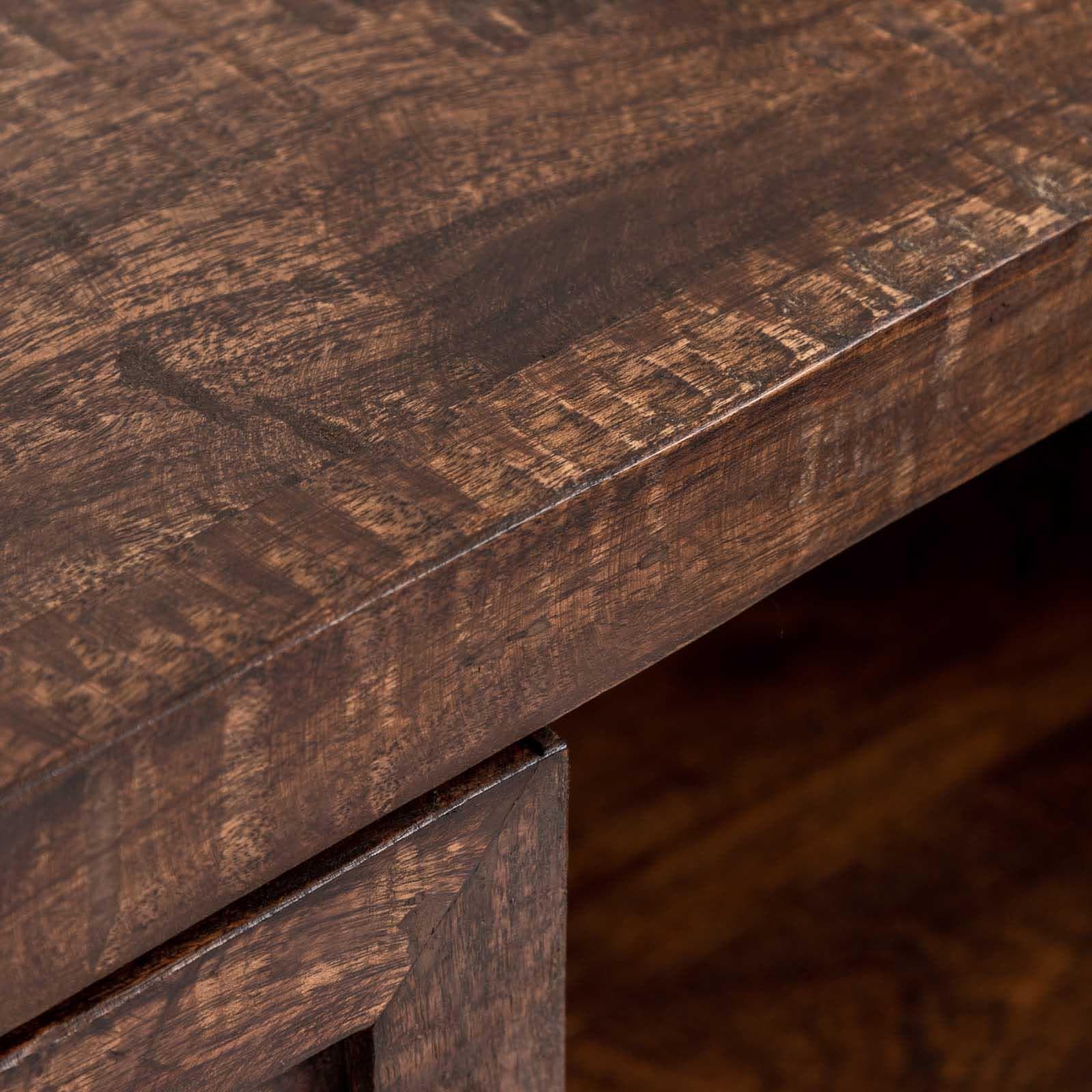 Mobile contenitore 112x40 in legno di acacia e metallo - Freia Acacia