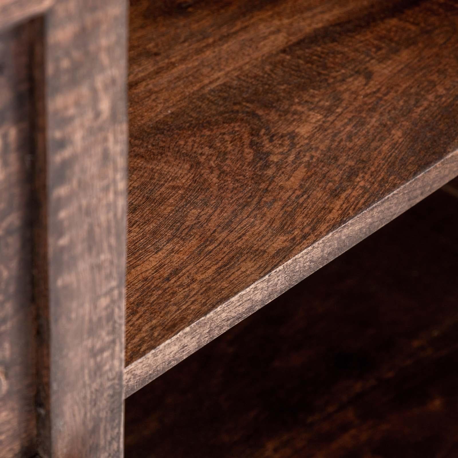 Mobile contenitore 112x40 in legno di acacia e metallo - Freia Acacia