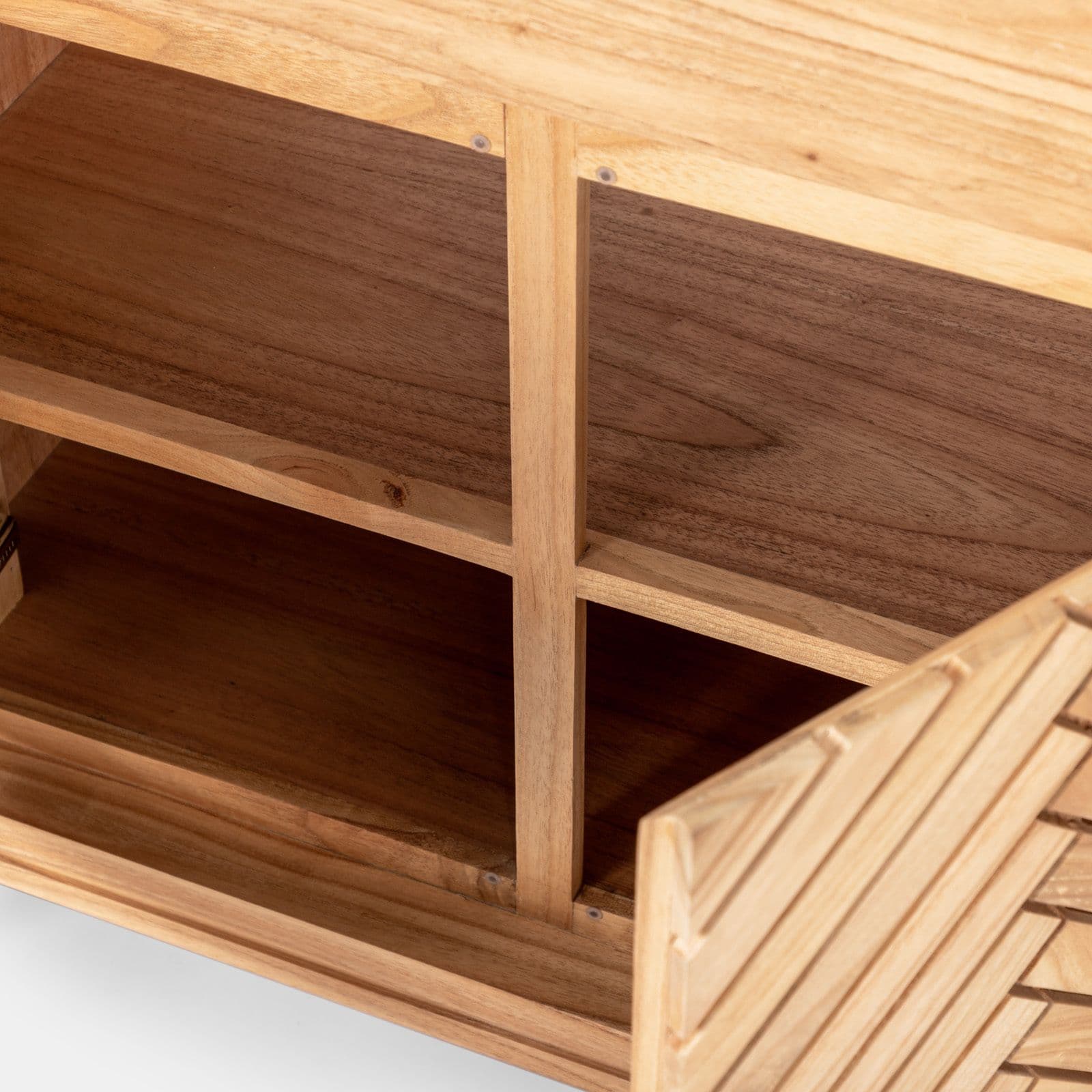 Mobile da bagno 80 cm con 2 ante in legno mindi - Botanica