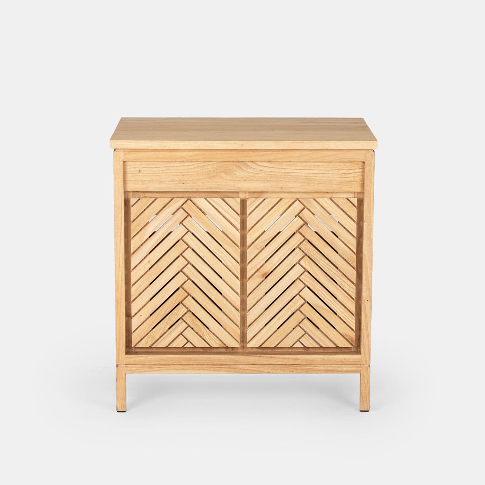 Mobile da bagno 80 cm con 2 ante in legno mindi - Botanica