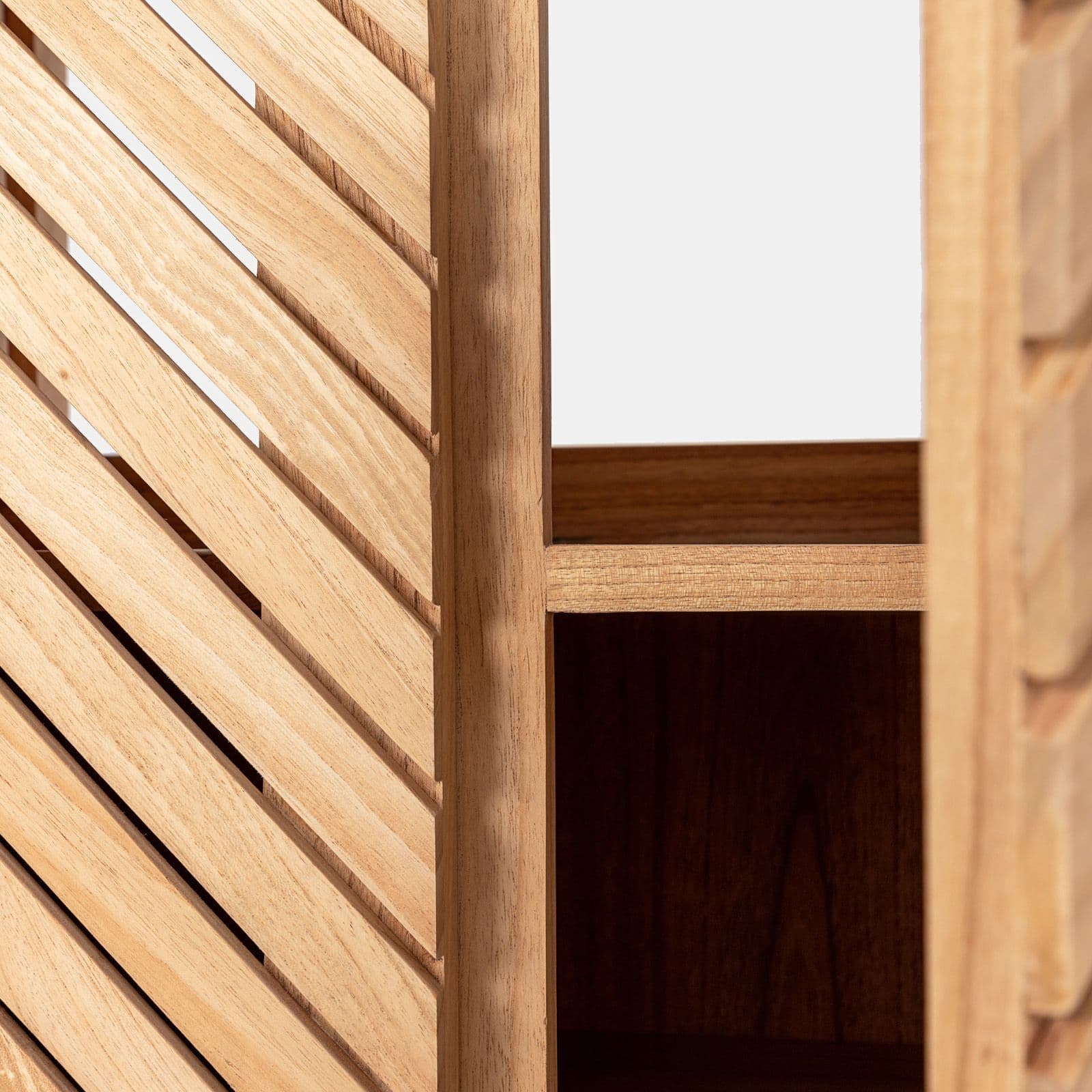 Mobile da bagno 80 cm con 2 ante in legno mindi - Botanica