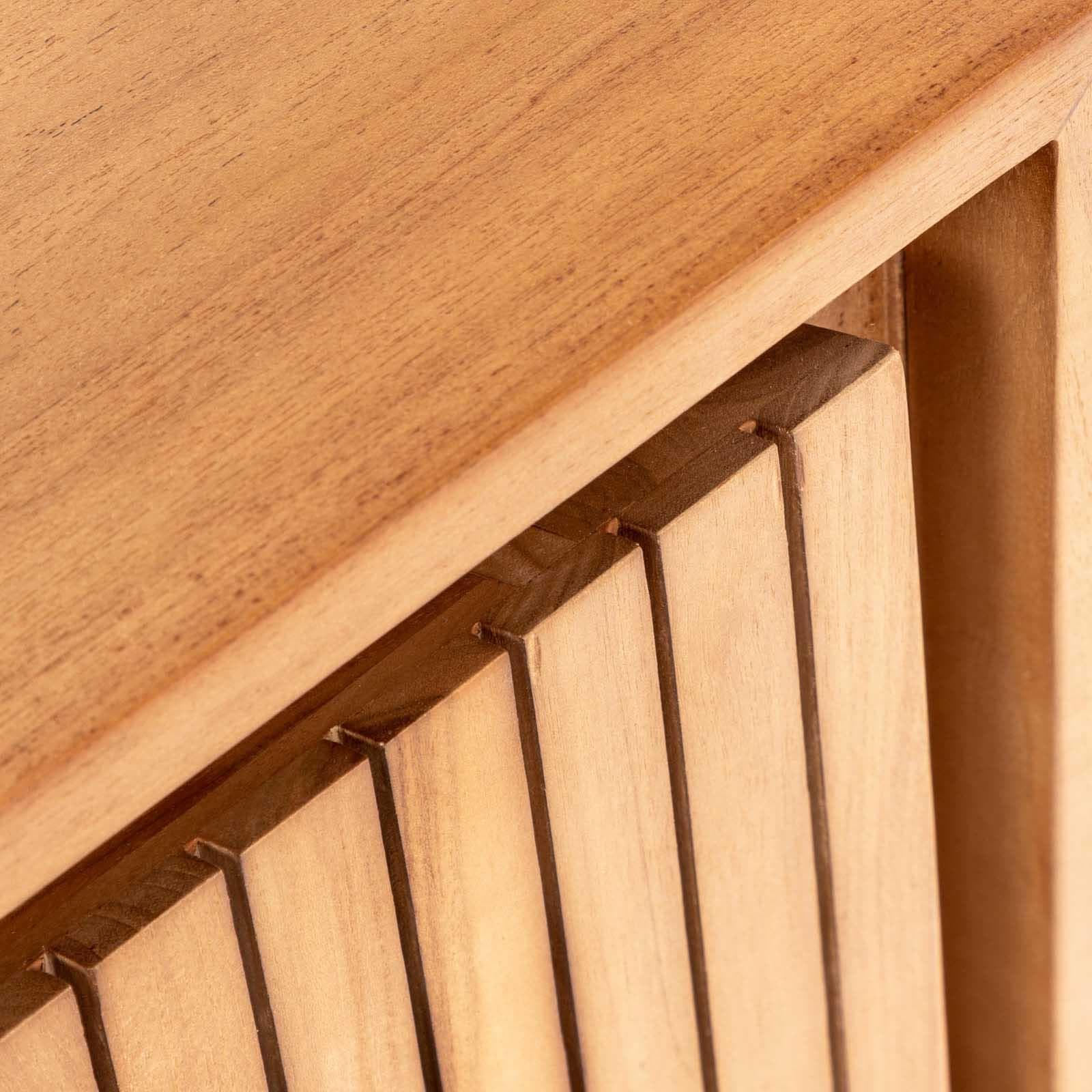 Mobile da bagno cannettato sospeso 80 cm in teak - Azul
