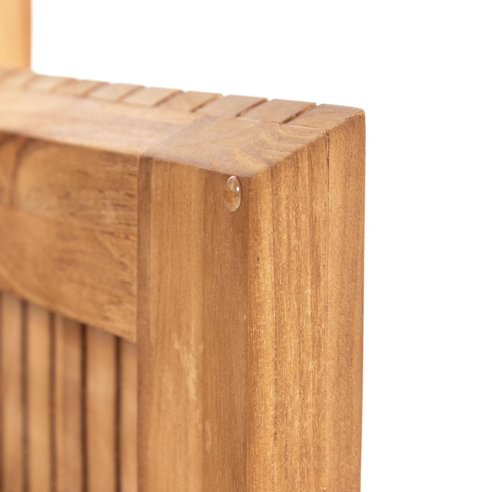 Mobile da bagno cannettato sospeso 80 cm in teak - Azul