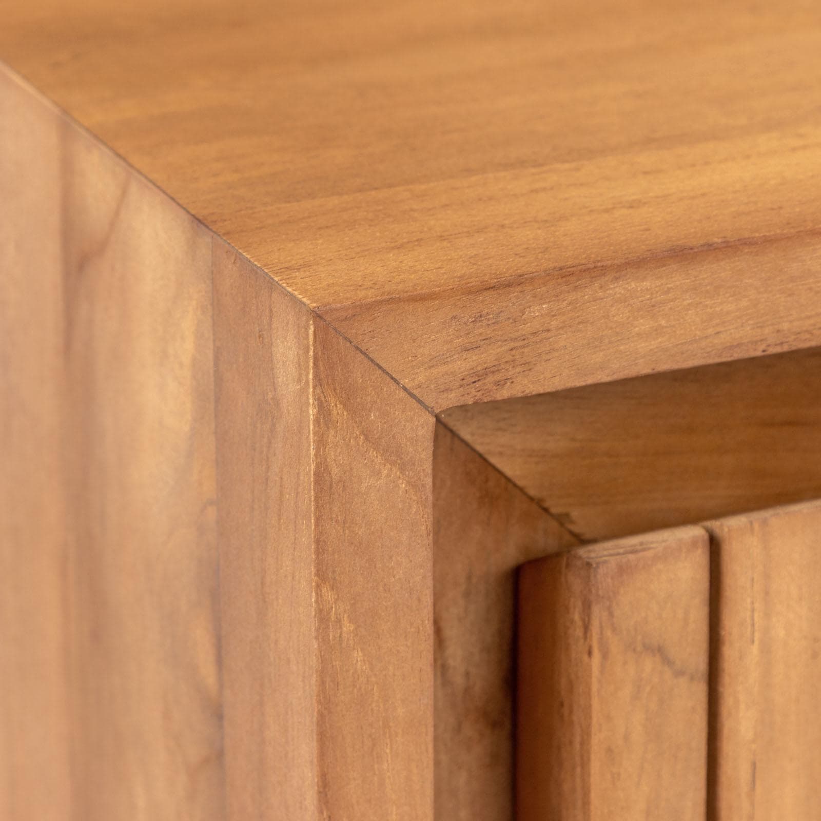 Mobile da bagno cannettato sospeso 80 cm in teak - Azul