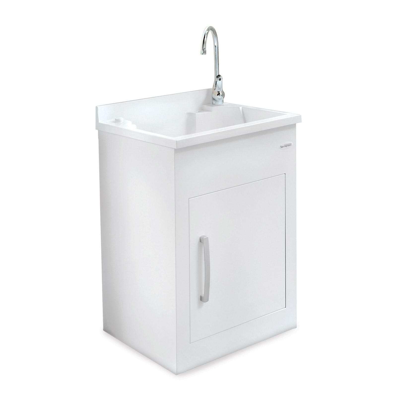 Mobile da esterno lavatoio Montegrappa Still 60x50x85h cm bianco vasca termoplastico