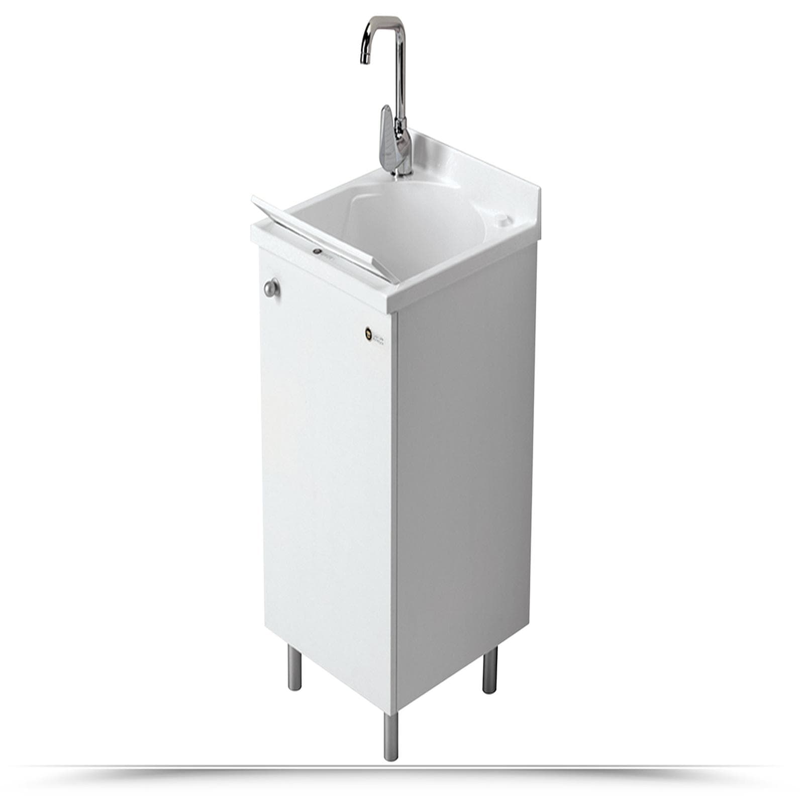 Mobile lavatoio 45x50 cm Montegrappa con anta a destra e asse lavabo
