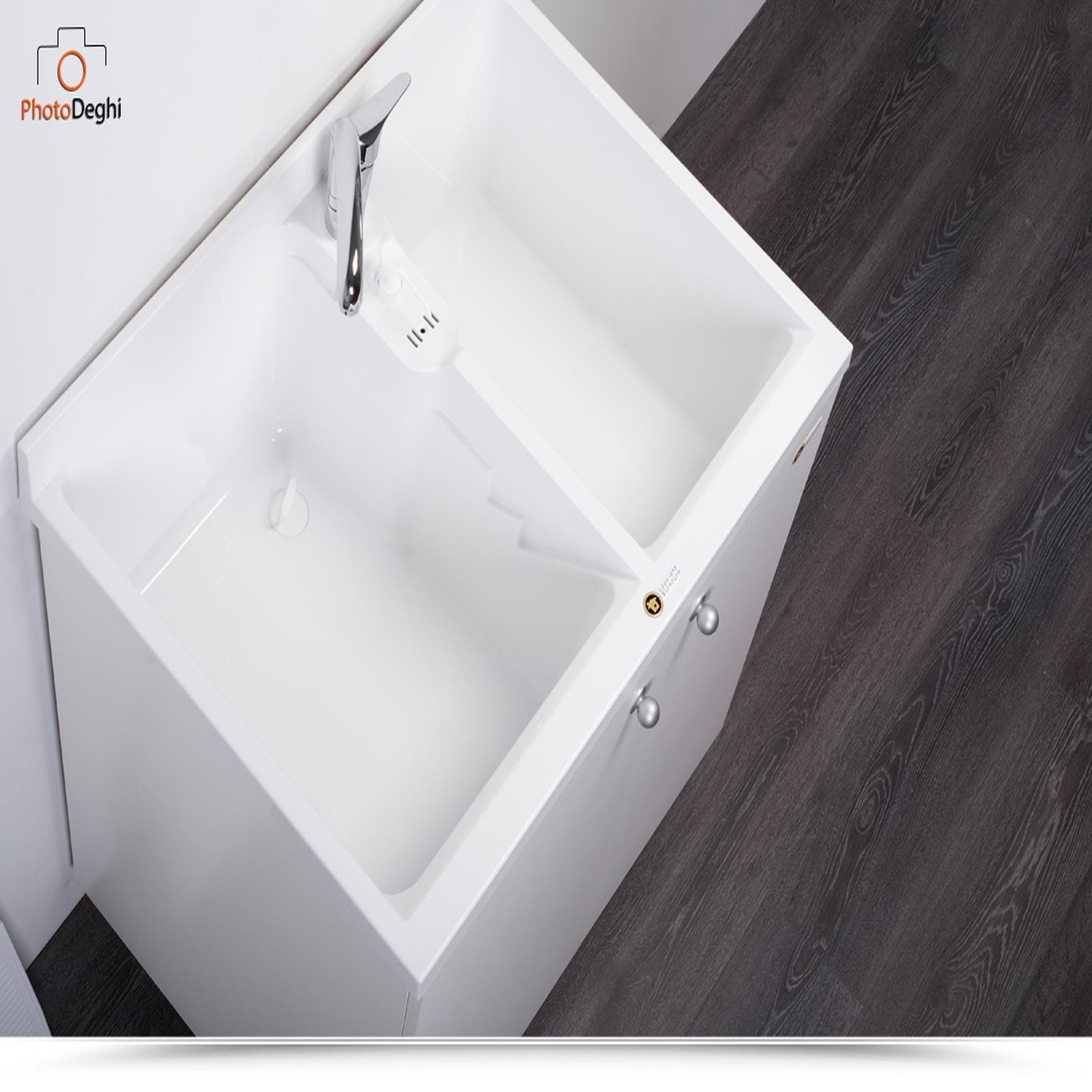 Mobile lavatoio 80x60 cm Montegrappa per interno con doppia anta e lavapanni