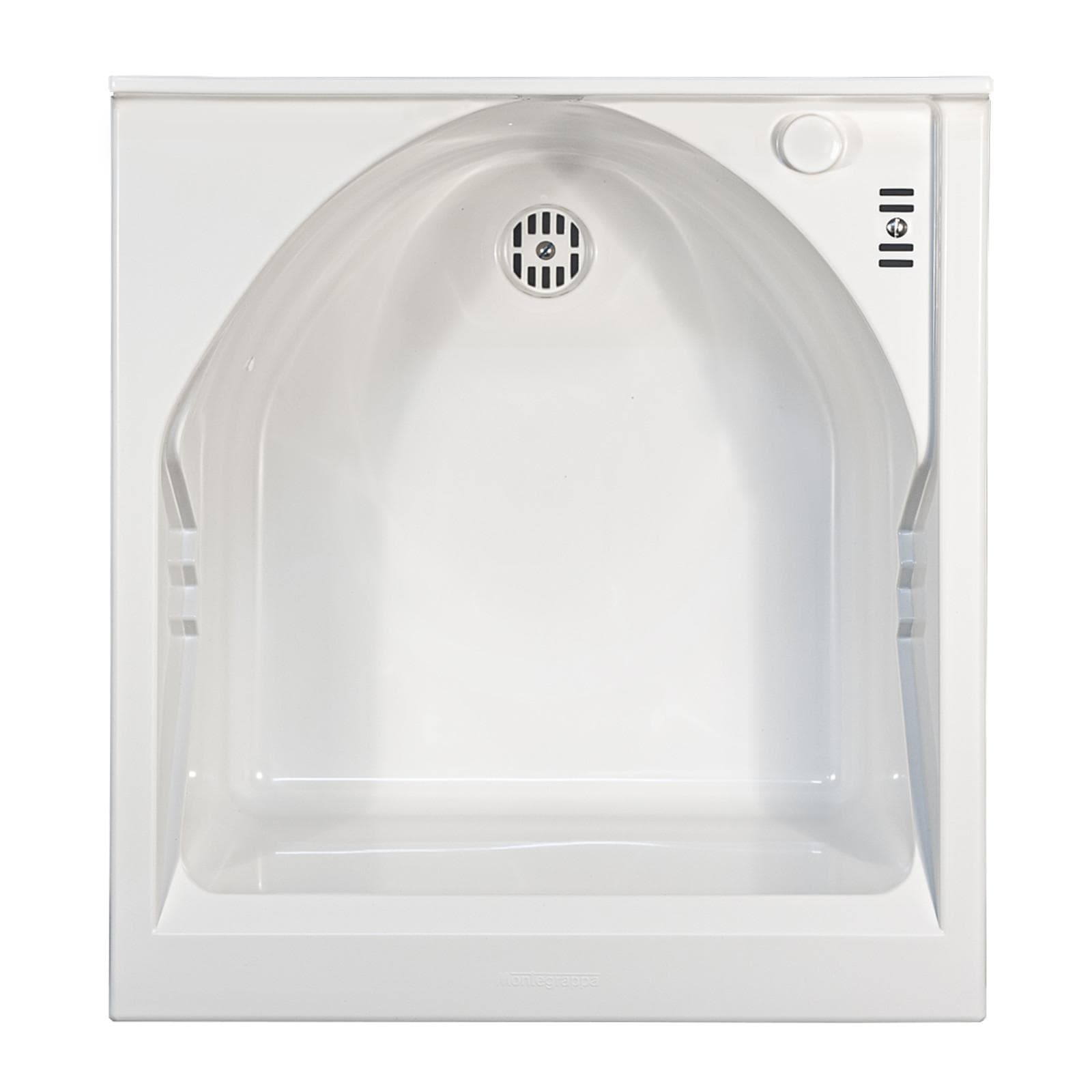 Mobile lavatoio con cerniere a sinistra e vasca in termoplastico linea Edilla Montegrappa 45x50x85h cm