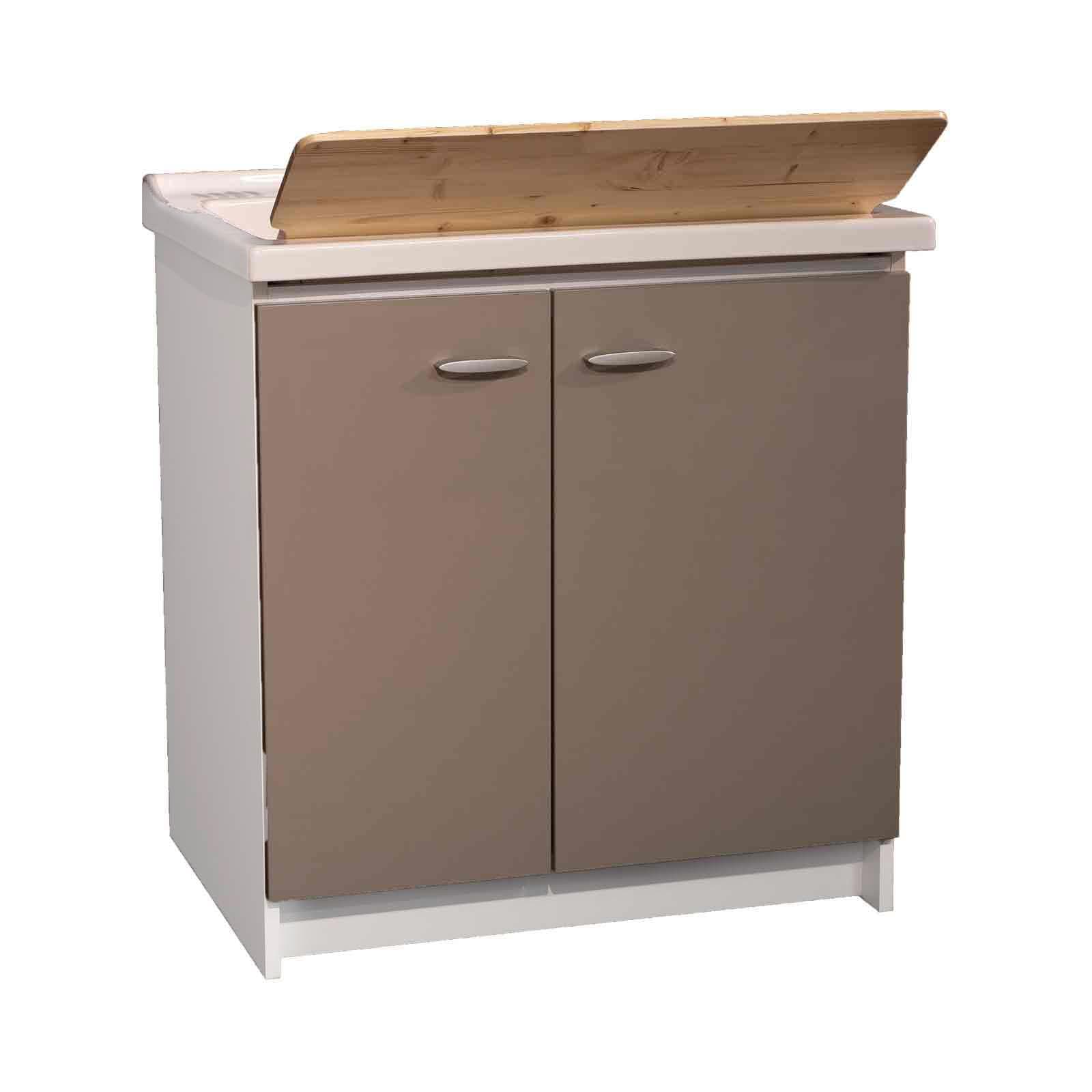 Mobile lavatoio doppia anta tortora Acqua Marella 83x60x87h cm Montegrappa