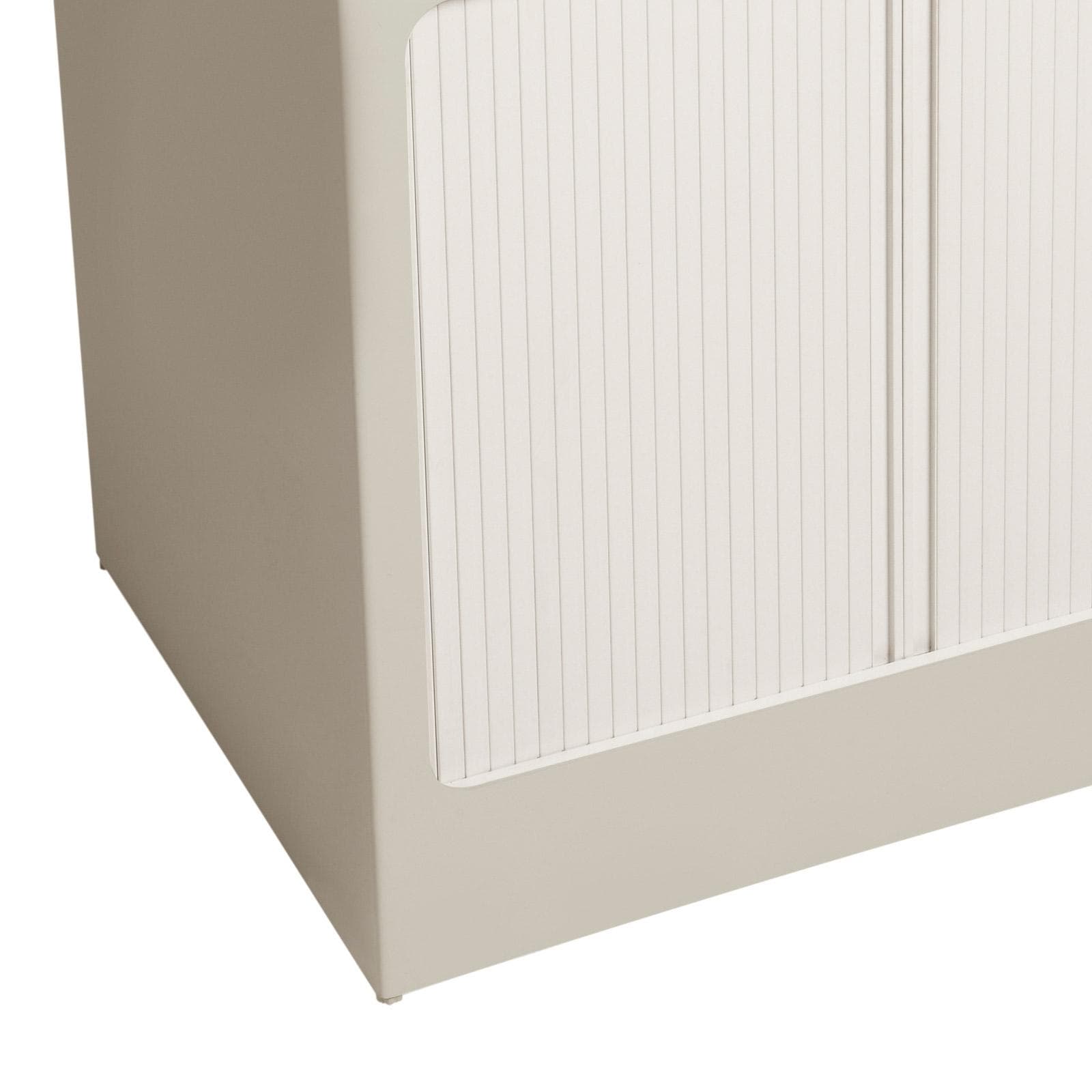 Mobile lavatoio Lavacril Colavene crema 80x60 cm con doppia vasca e serrandina