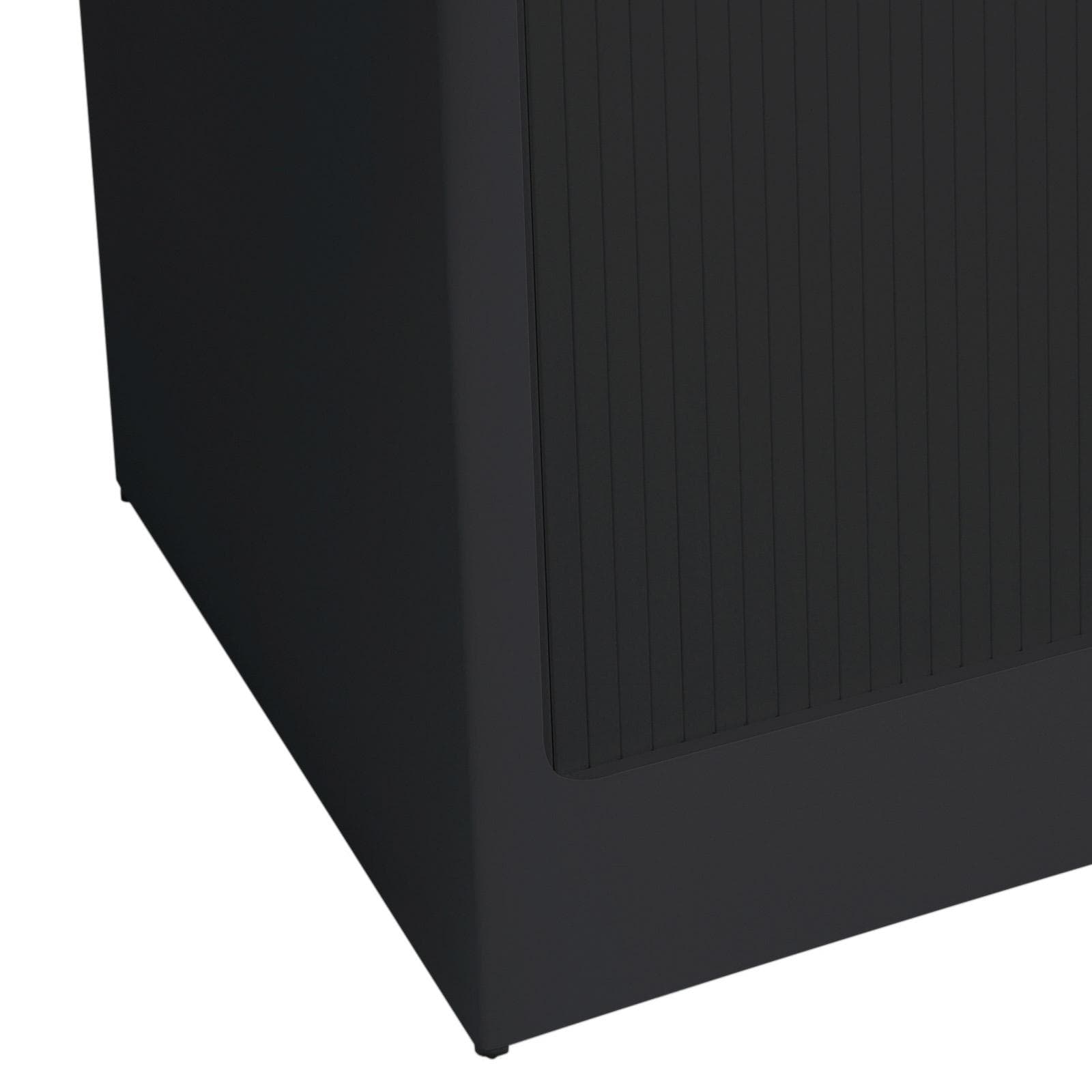 Mobile lavatoio Lavacril Colavene nero 80x60x84h cm con doppia vasca e serrandina
