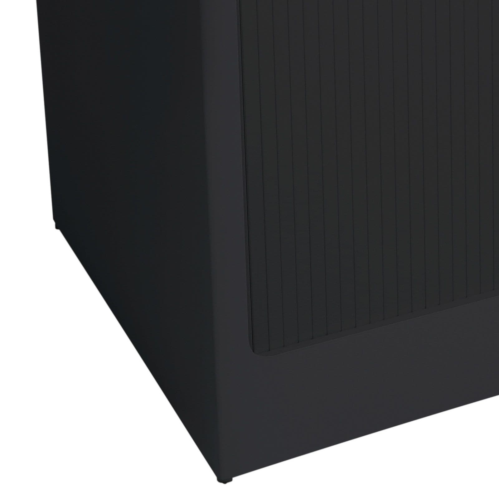 Mobile lavatoio Lavacril Colavene nero 80x60x84h cm con doppia vasca e serrandina