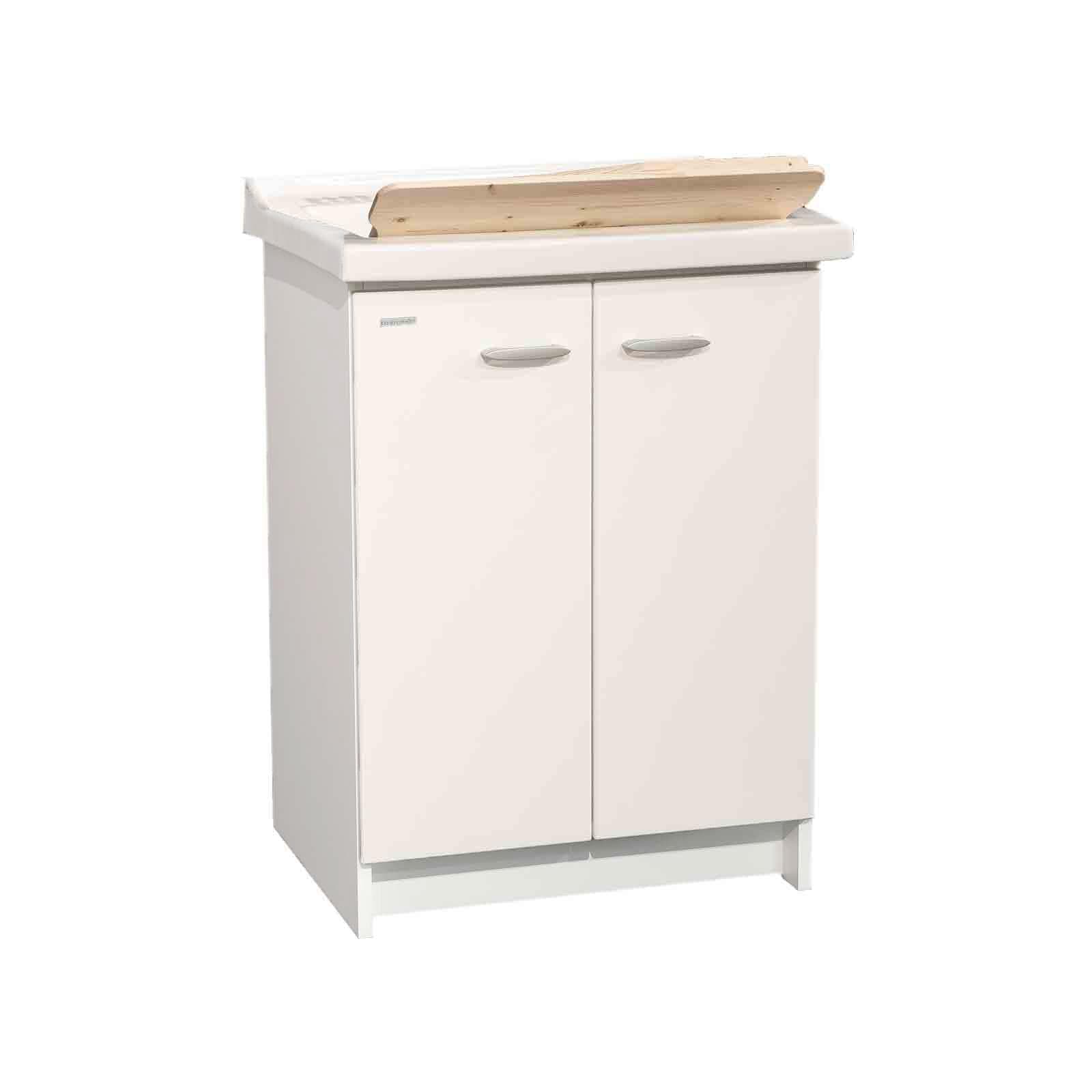 Mobile lavatoio vasca in ceramica linea Acqua Marella 63x50x87h cm Montegrappa