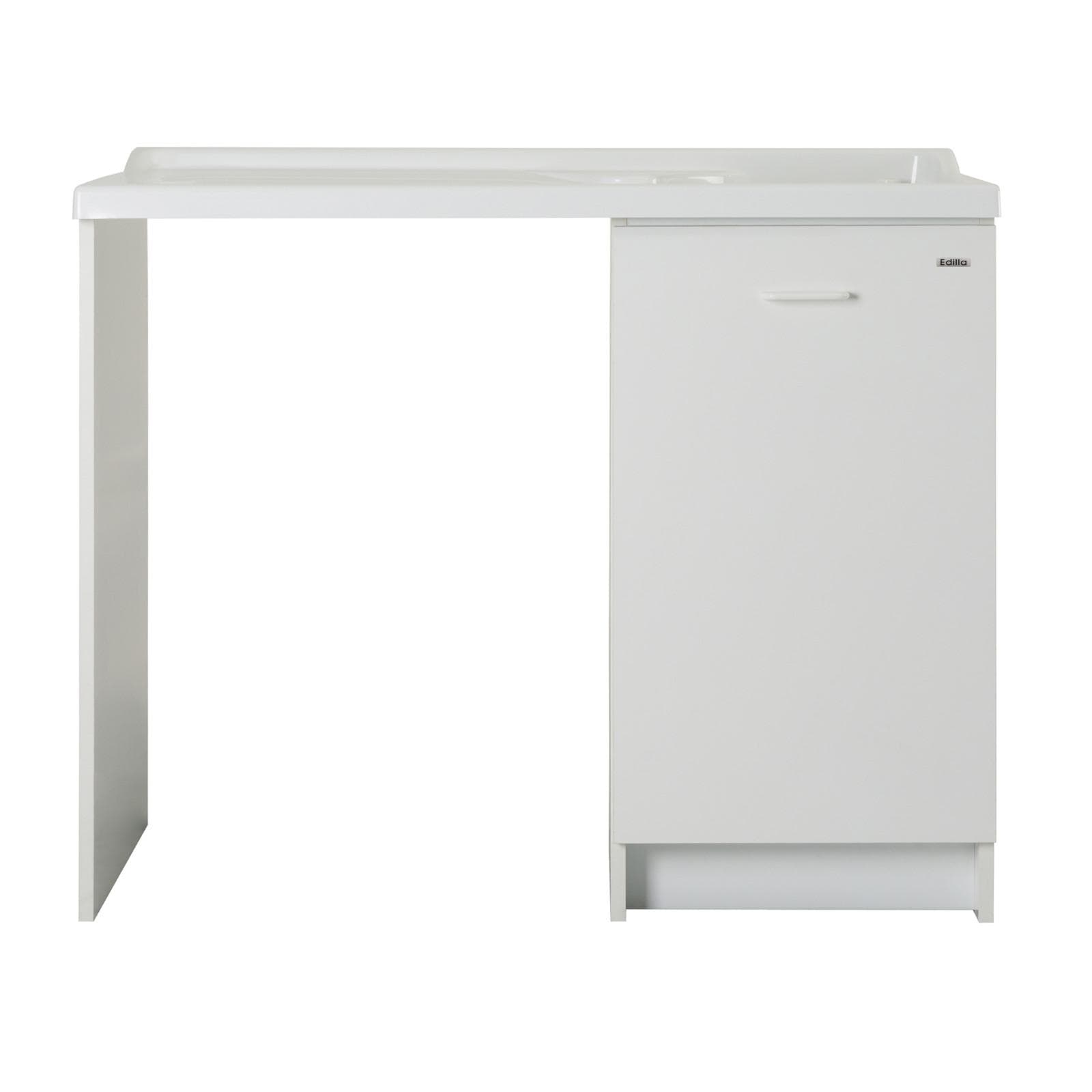 Mobile Montegrappa coprilavatrice sinistro + lavatoio a destra linea Edilla 109x60x89h cm