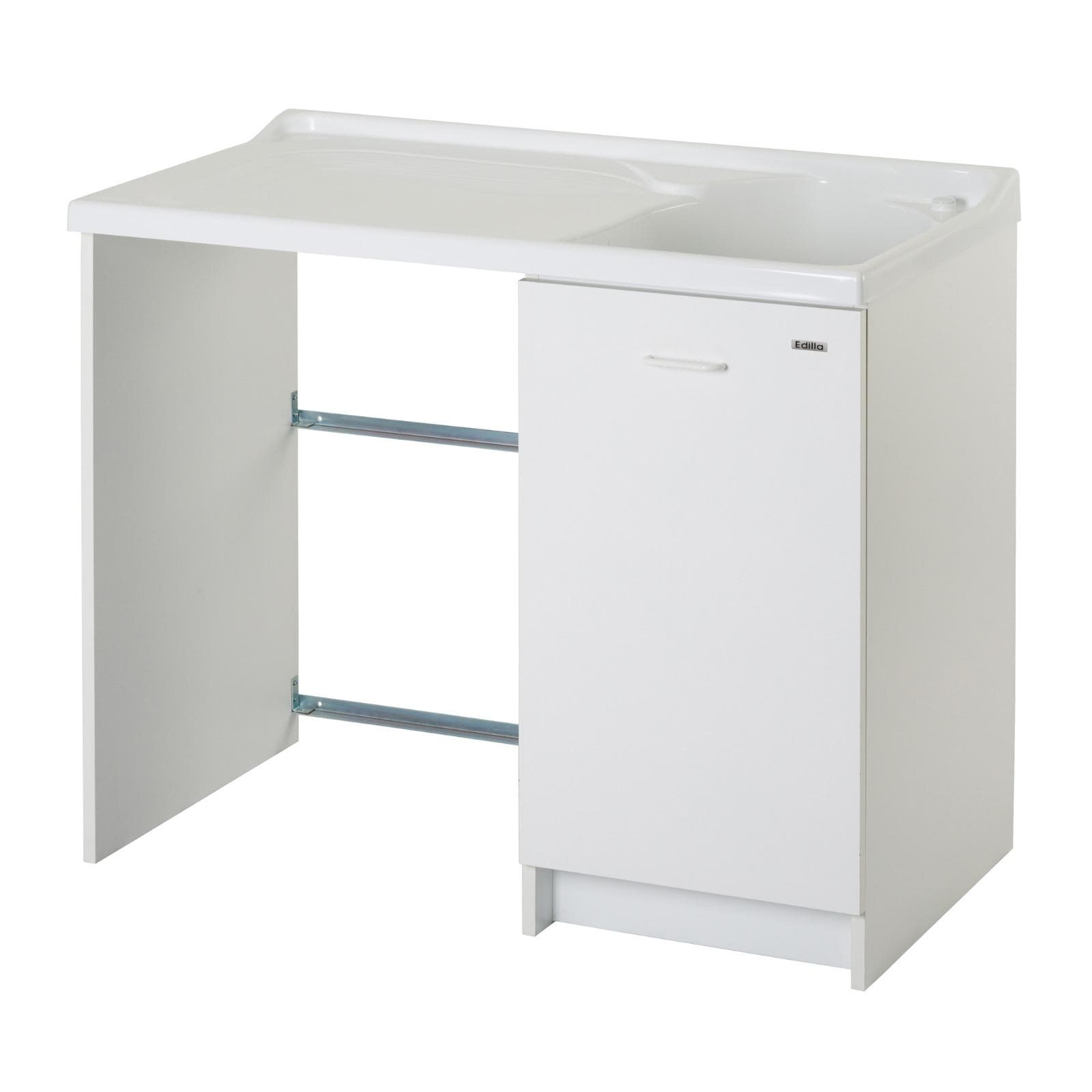 Mobile Montegrappa coprilavatrice sinistro + lavatoio a destra linea Edilla 109x60x89h cm