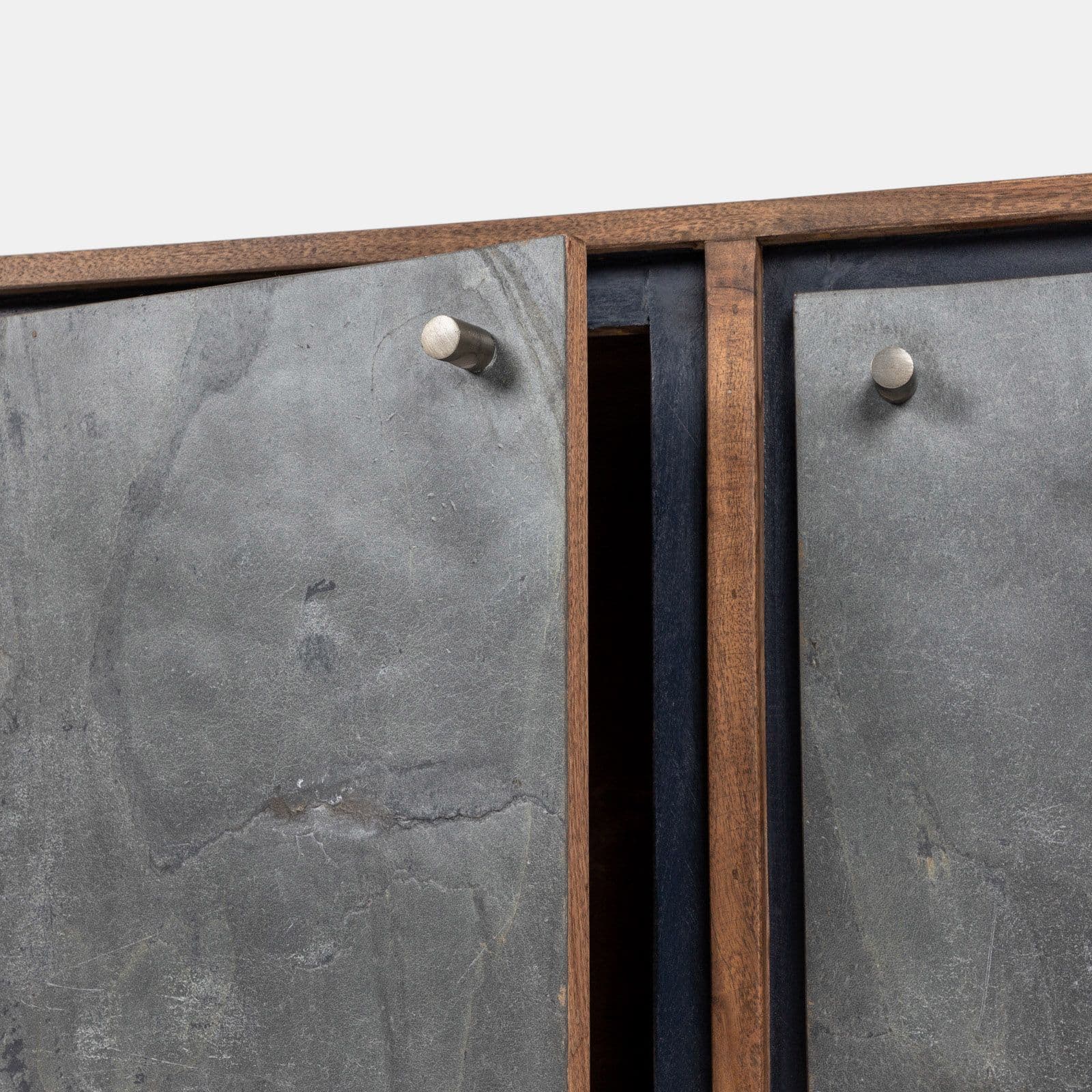 Porta tv 175x62h cm in legno di acacia con ante e cassetto - Freia Acacia