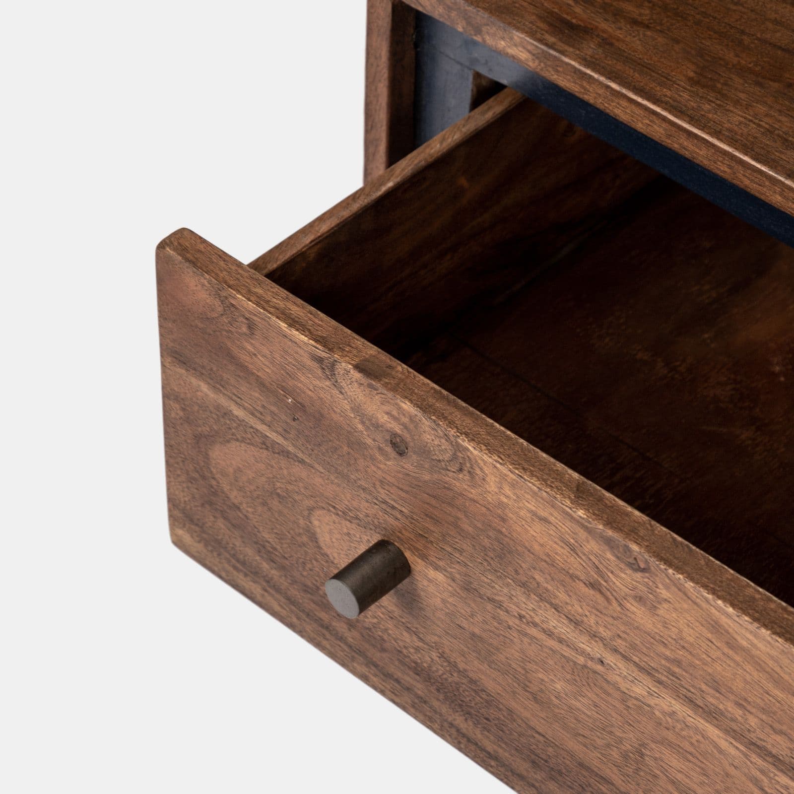 Porta tv 175x62h cm in legno di acacia con ante e cassetto - Freia Acacia