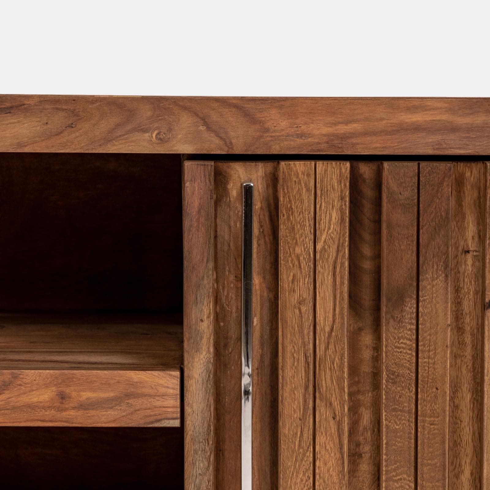 Mobile porta tv 175x45 cm in legno con due ante - Freia Sheesham