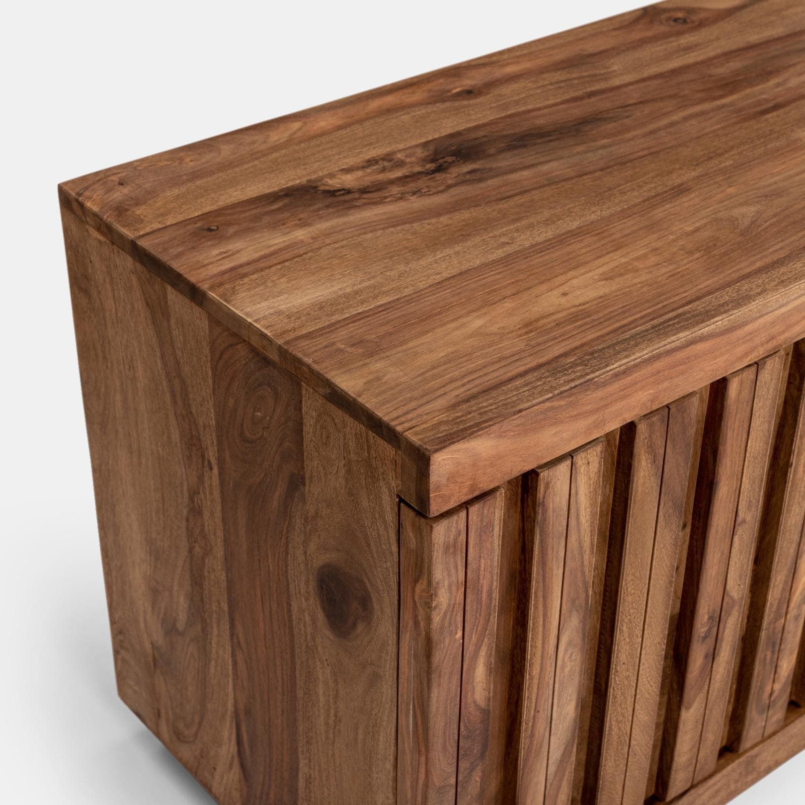 Mobile porta tv 175x45 cm in legno con due ante - Freia Sheesham