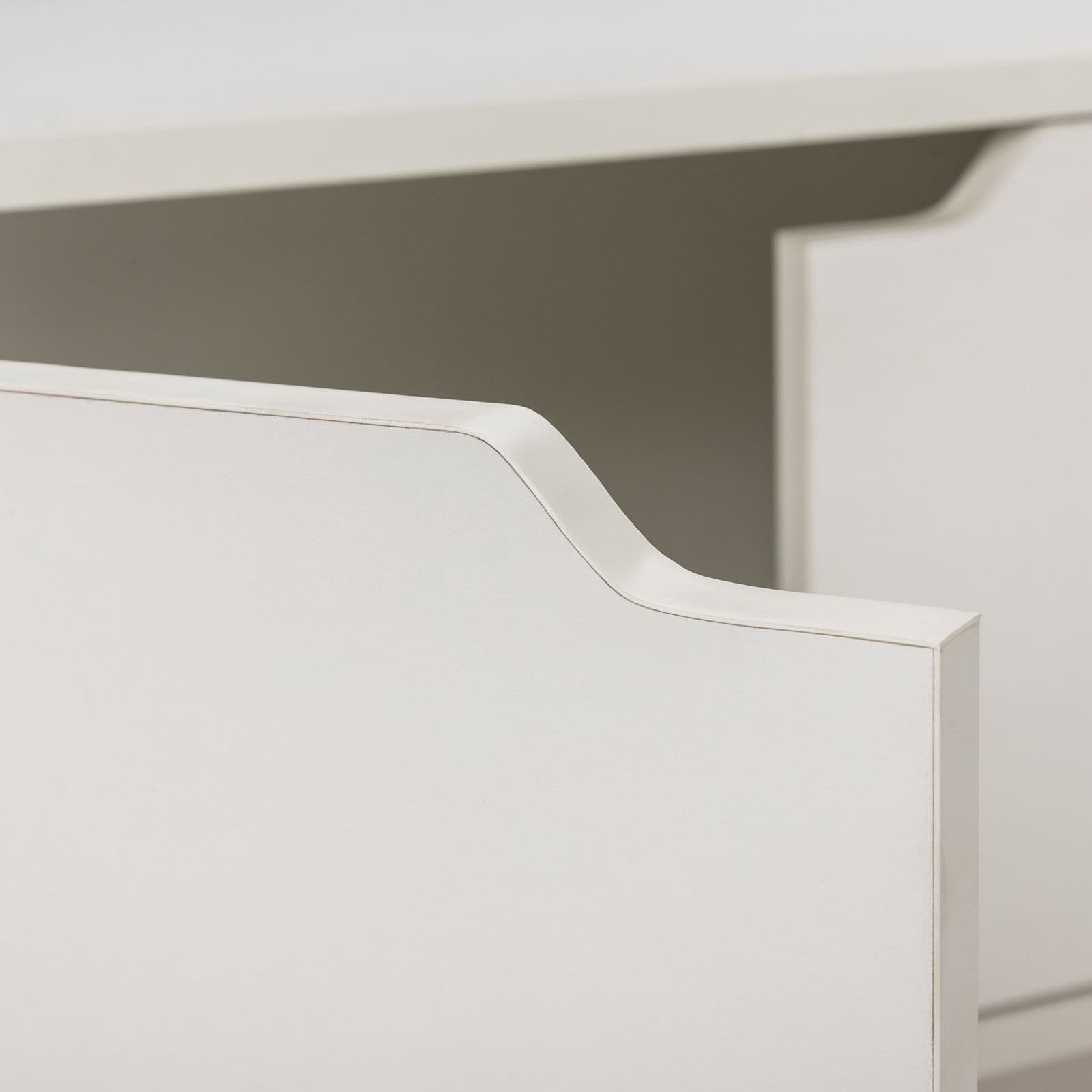 Mobile porta tv 186x42h cm in legno bianco lucido con 3 ante e 2 cassetti - Zylar