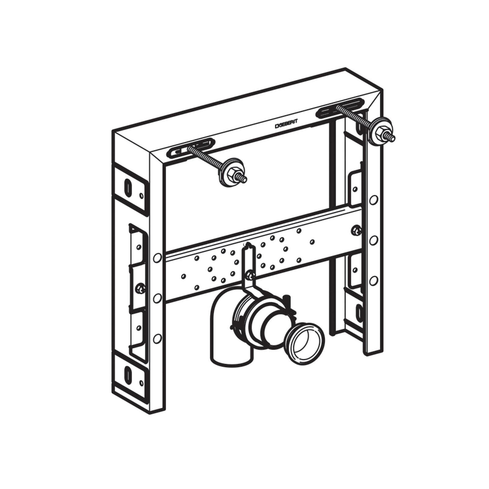 Modulo per installazione per lavabo sospeso al muro Geberit Combifix per rubinetteria al piano