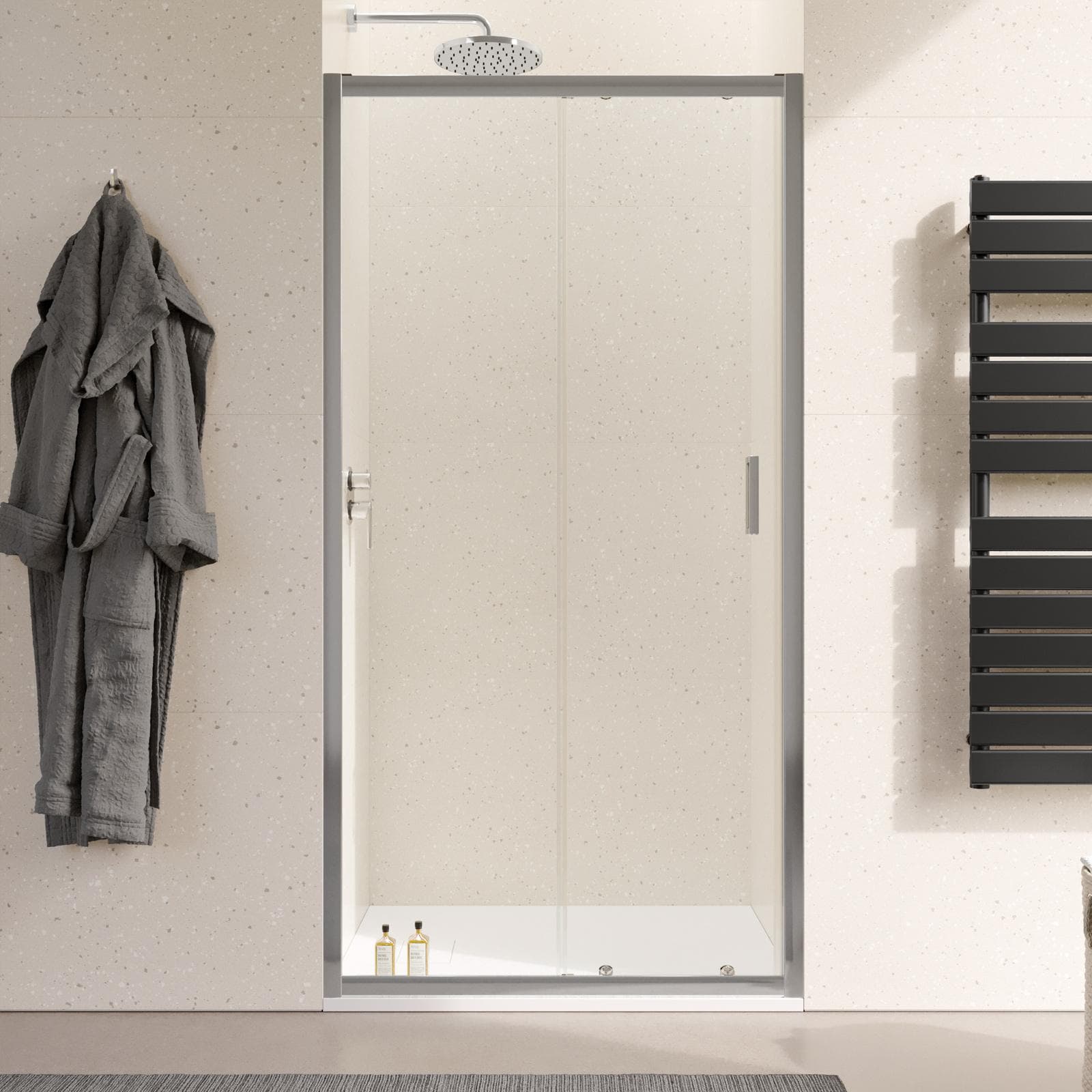 Nicchia doccia 105 cm scorrevole vetro temperato 6mm trasparente 185h - Young