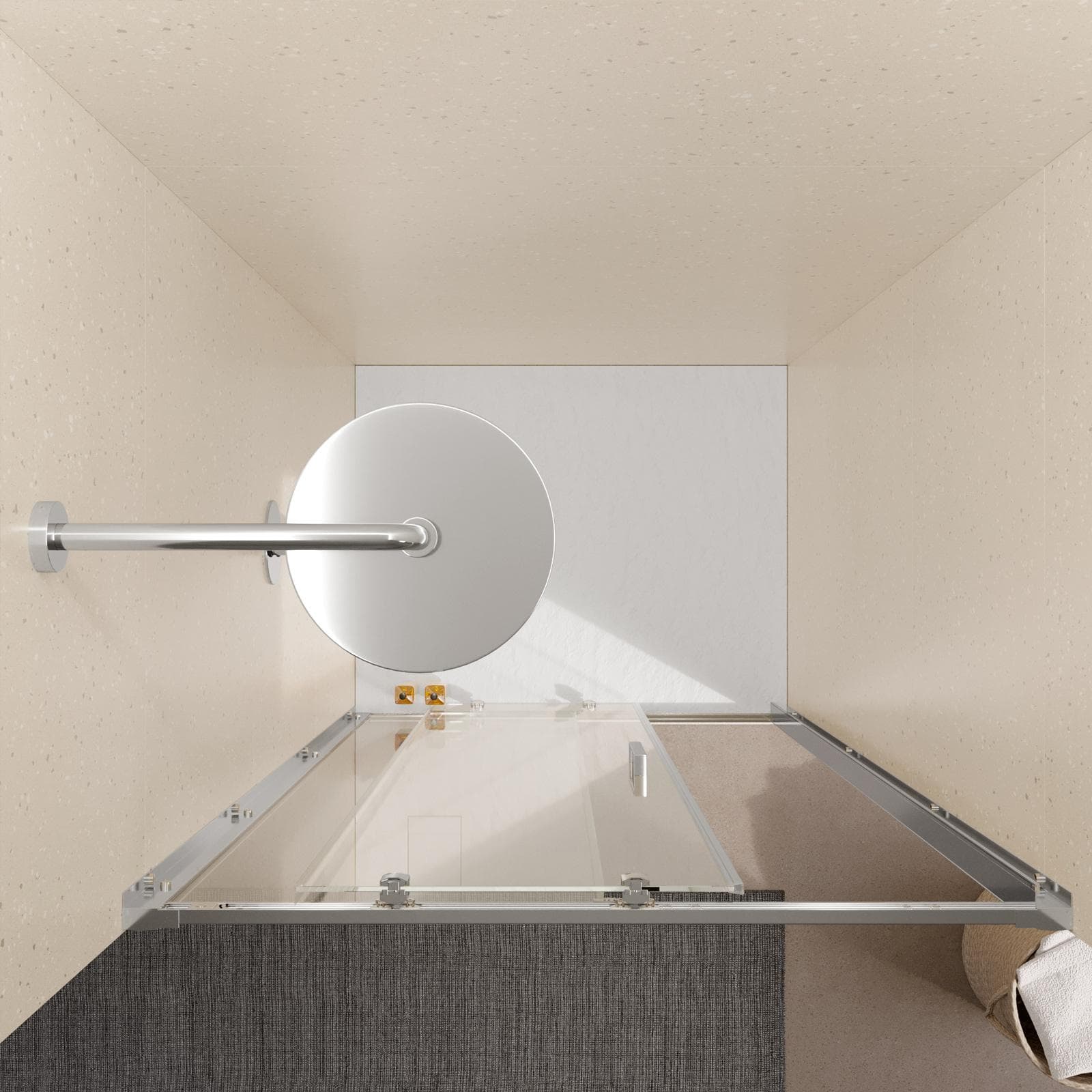 Nicchia doccia 105 cm scorrevole vetro temperato 6mm trasparente 185h - Young