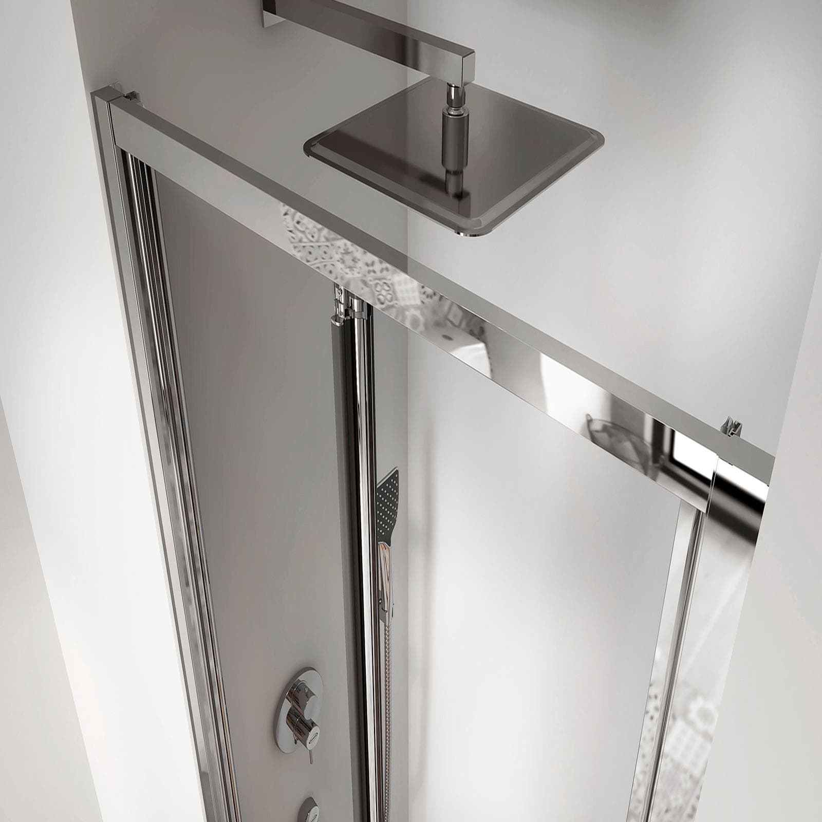 Nicchia doccia 70 cm a soffietto anticalcare trasparente 195h - Sofy