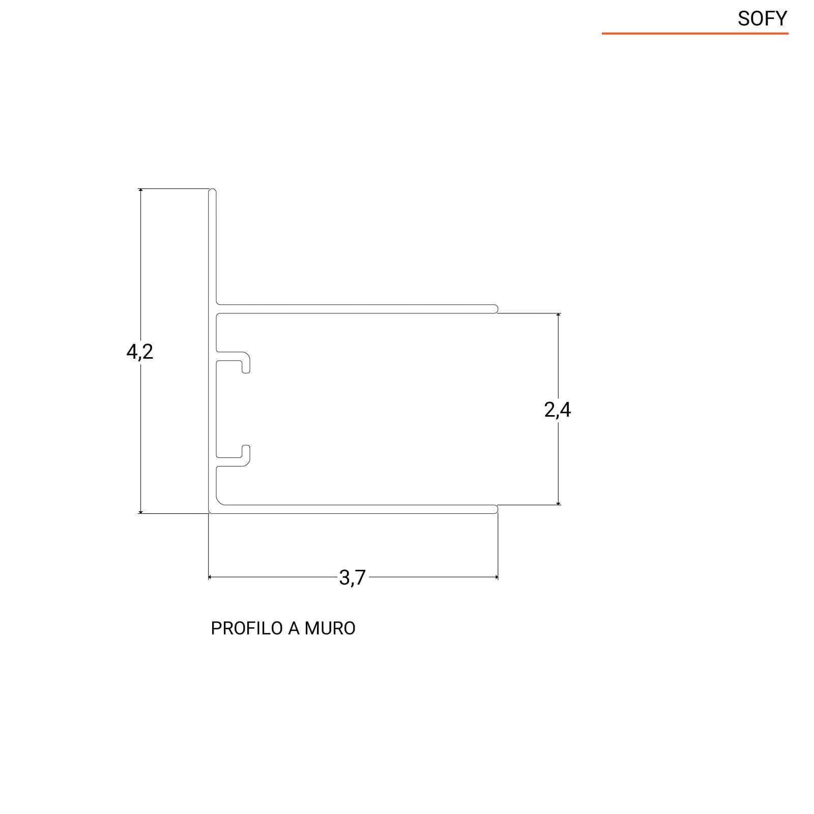 Nicchia doccia 90 cm a soffietto anticalcare trasparente 195h - Sofy