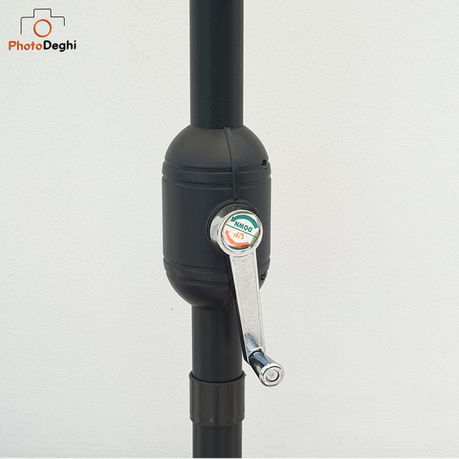 Ombrellone a muro 2,7 m palo centrale telo ecrù - Half