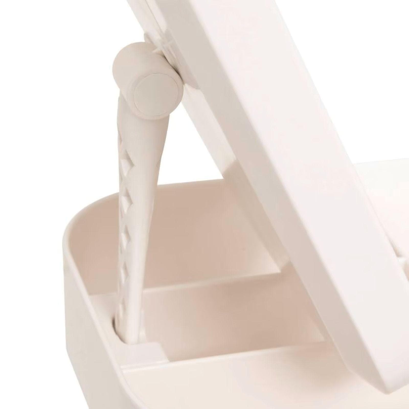 Organizer 20x15 cm bianco con specchio led touch