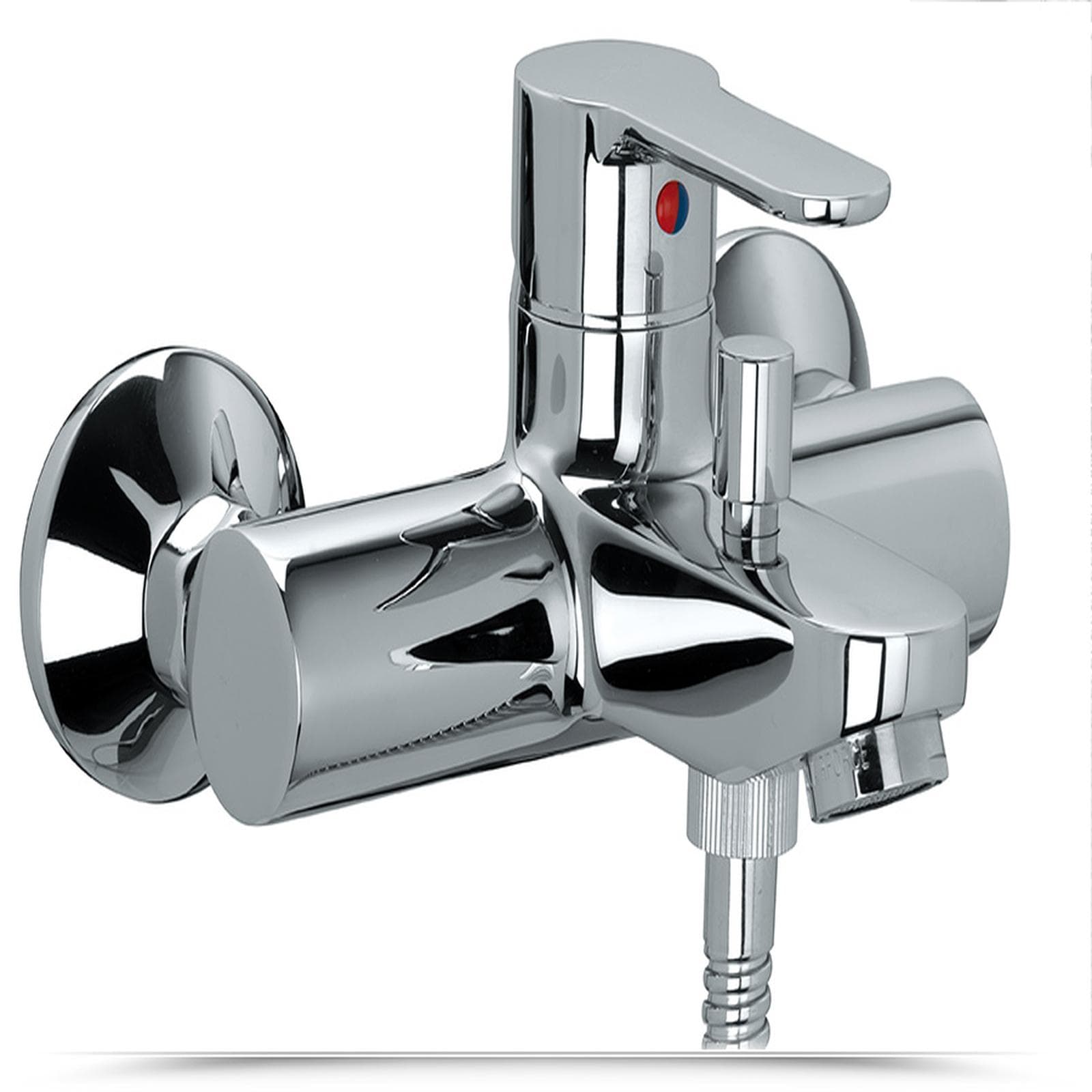 Paffoni Blu miscelatore esterno vasca con deviatore, riempimento vasca, doccetta e flessibile BLU023CR