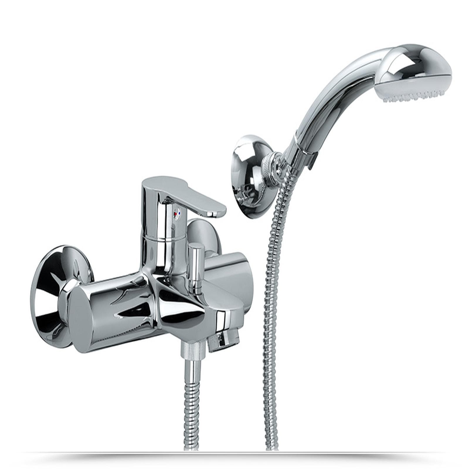 Paffoni "blu" miscelatori lavabo, bidet e gruppo vasca duplex con doccetta