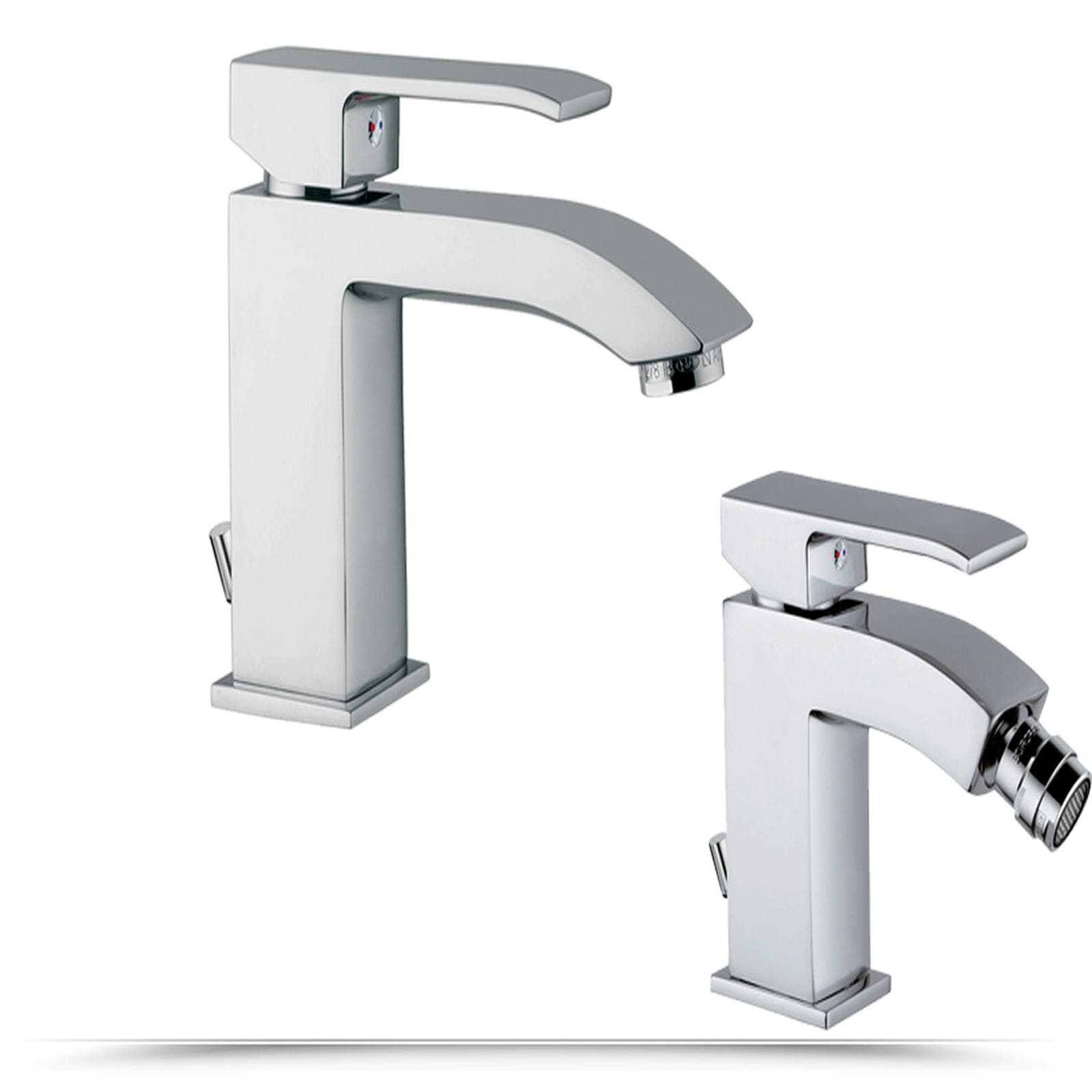 Paffoni Level miscelatore lavabo + bidet con pilette