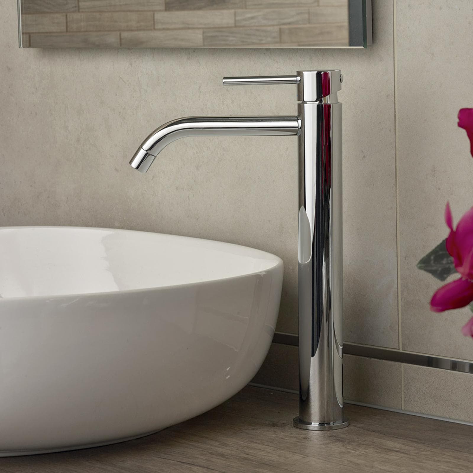 Miscelatore lavabo prolungato senza scarico cromato - Light di Paffoni