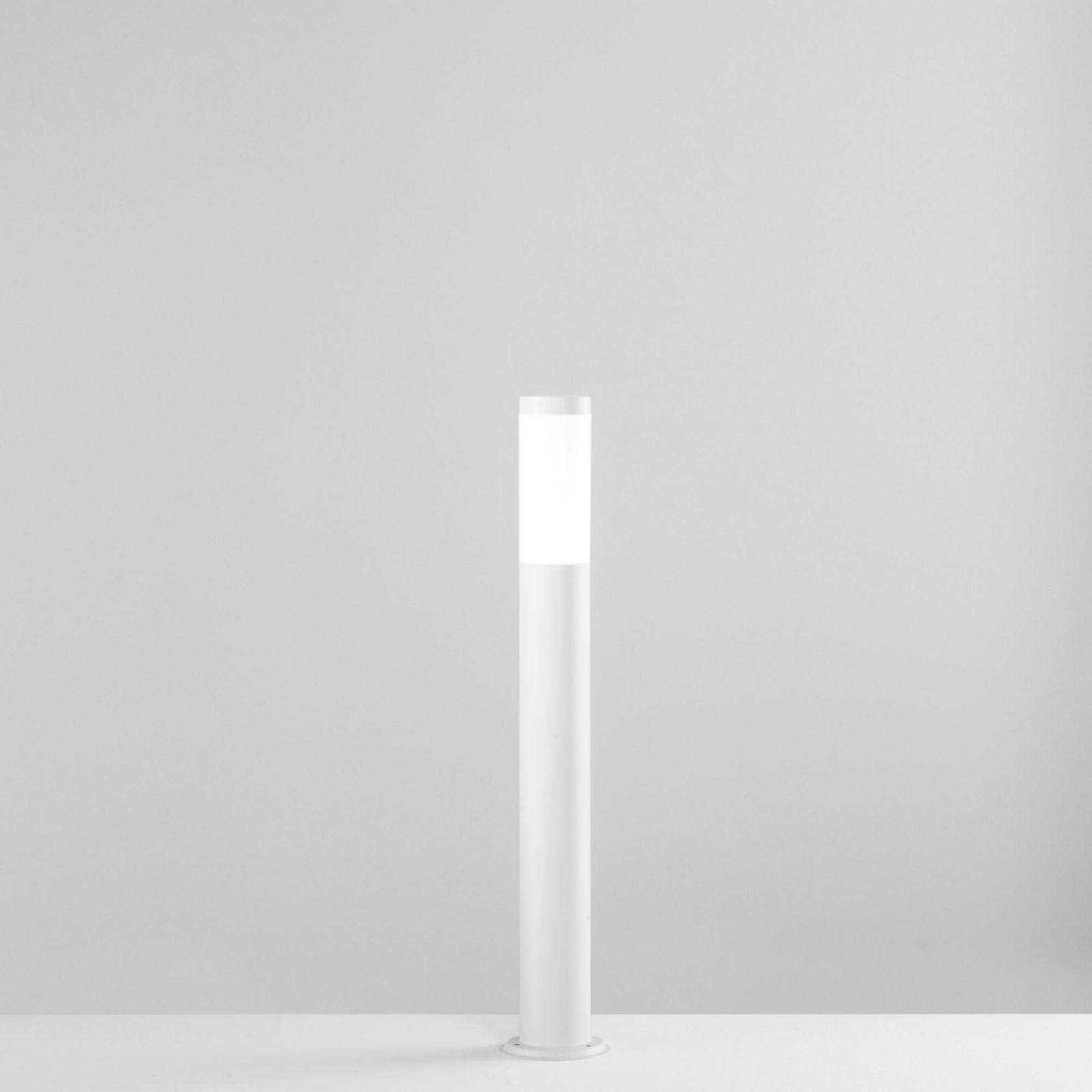 Paletto tubolare 11,5x70h cm in acciaio inox bianco