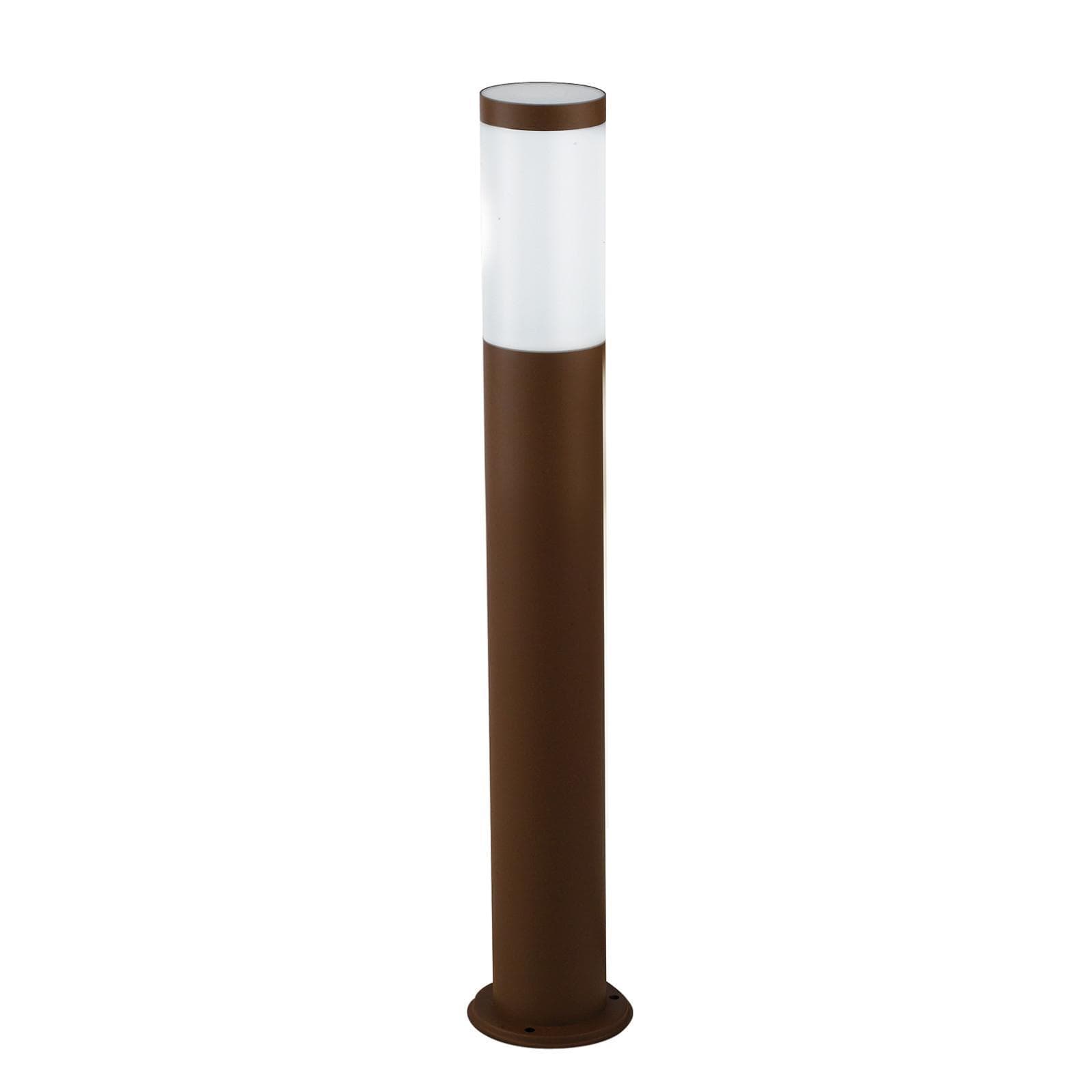 Paletto tubolare 11,5x70h cm in acciaio inox bronzo
