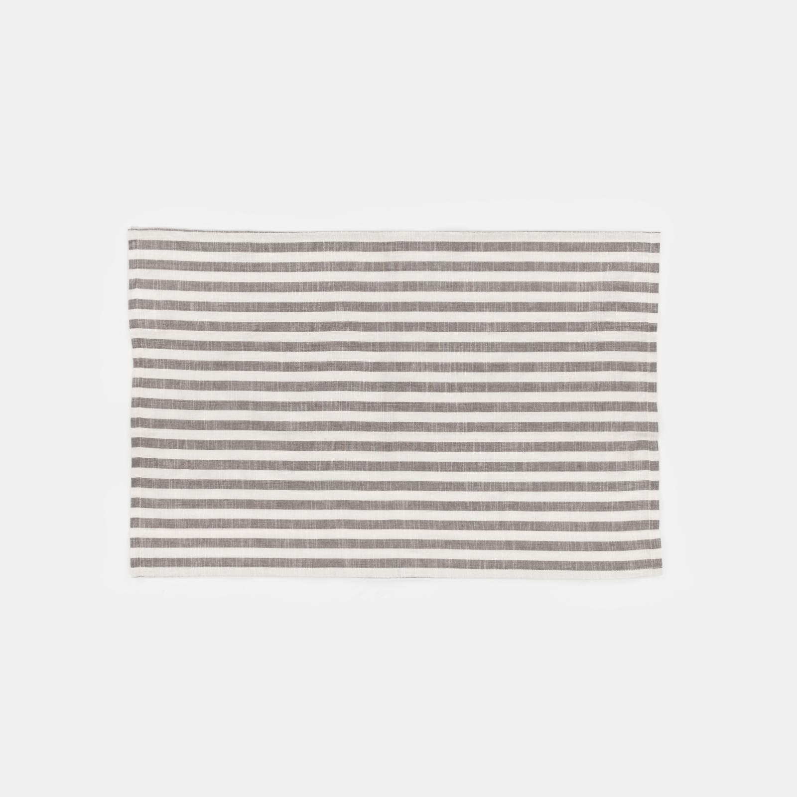 Panno da cucina 70x45 cm in cotone grigio a righe