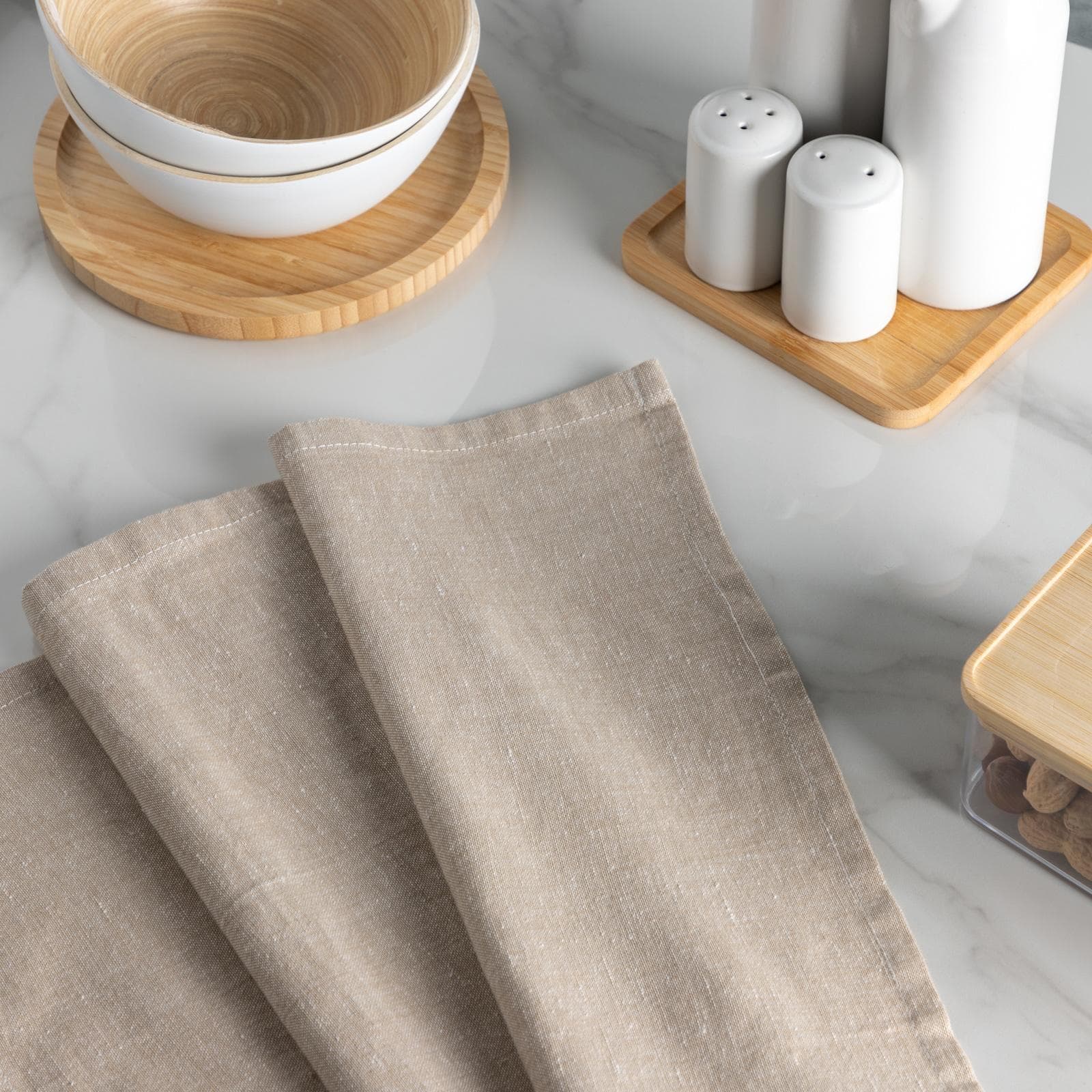 Panno da cucina 70x45 cm in cotone beige