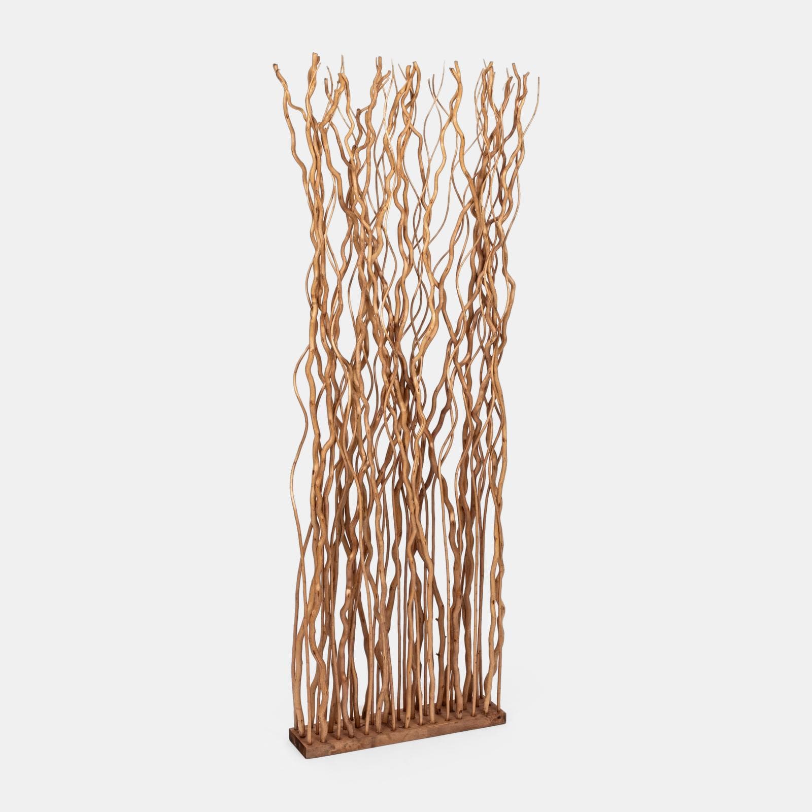 Paravento 60x180h cm in legno di salice naturale - Nami