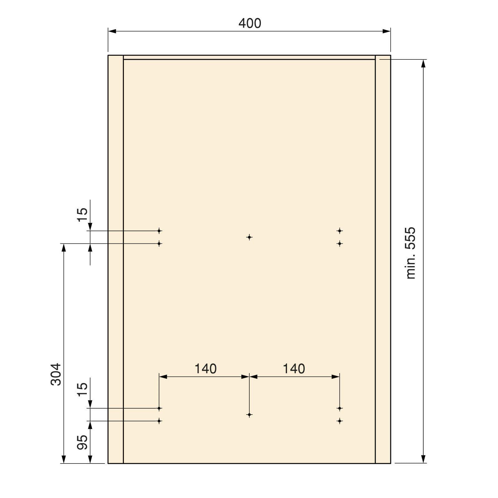 Pattumiera estraibile 36x53h cm con 2 bidoni per raccolta differenziata antracite - Binny