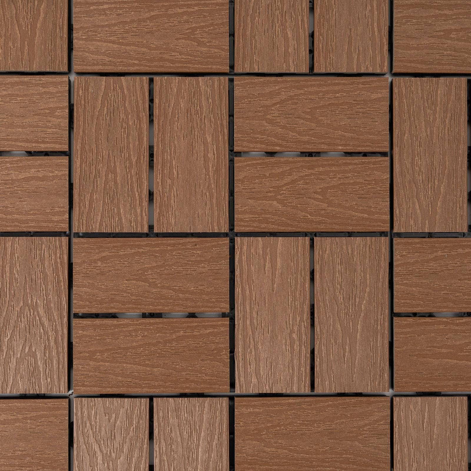 Pavimento ad incastro da esterno 30x30 cm autobloccante effetto legno - Nuvil