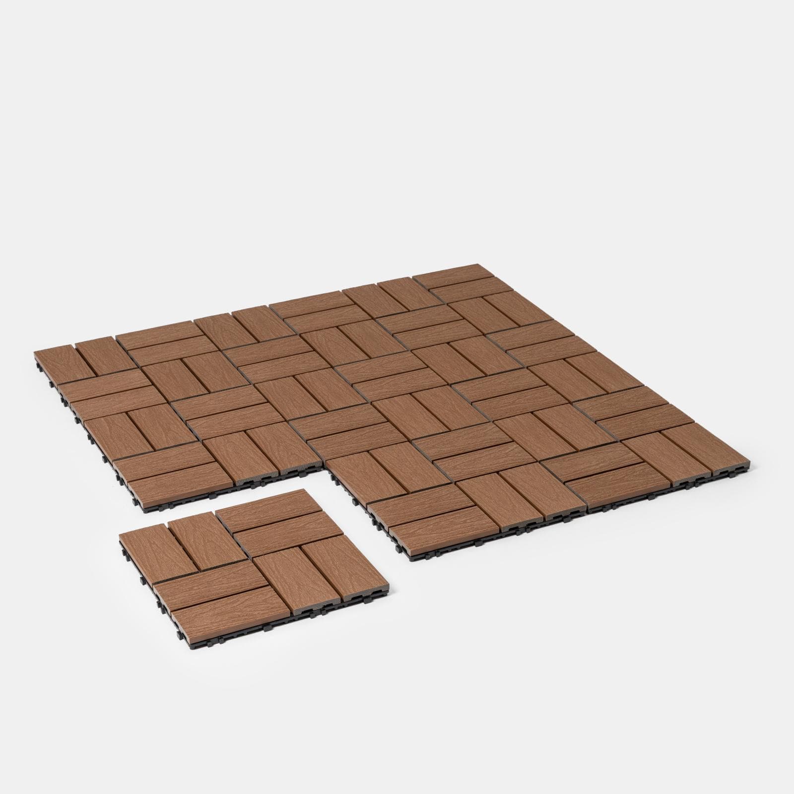 Pavimento ad incastro da esterno 30x30 cm autobloccante effetto legno - Nuvil