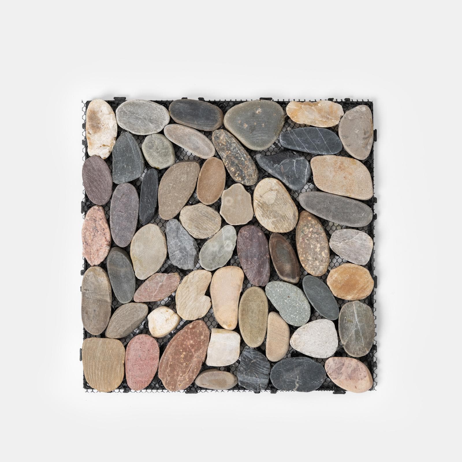 Pavimento ad incastro da esterno 30x30 cm autobloccante in mix di pietra - Bolly