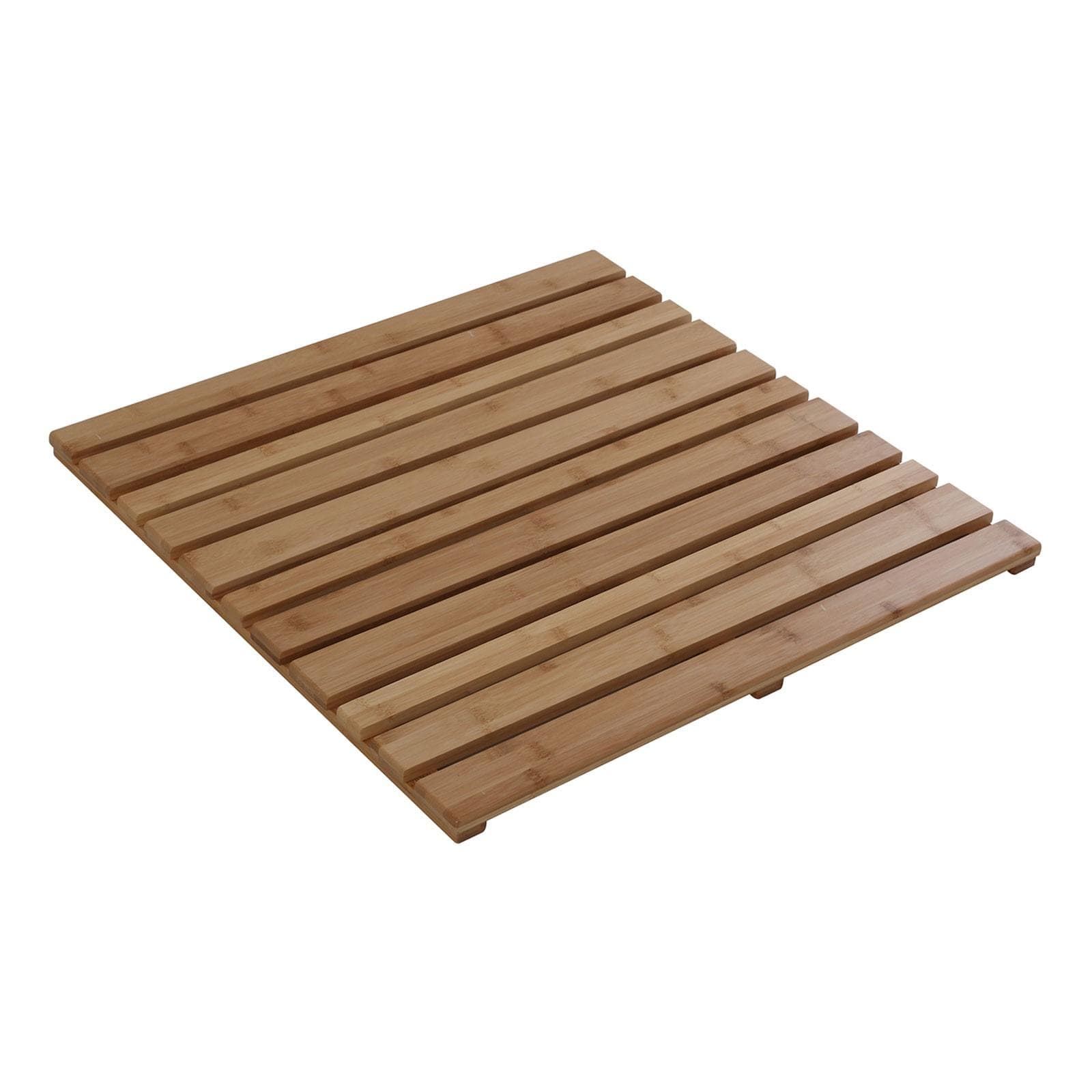 Pedana doccia 50 x 50 cm rigida in bambù