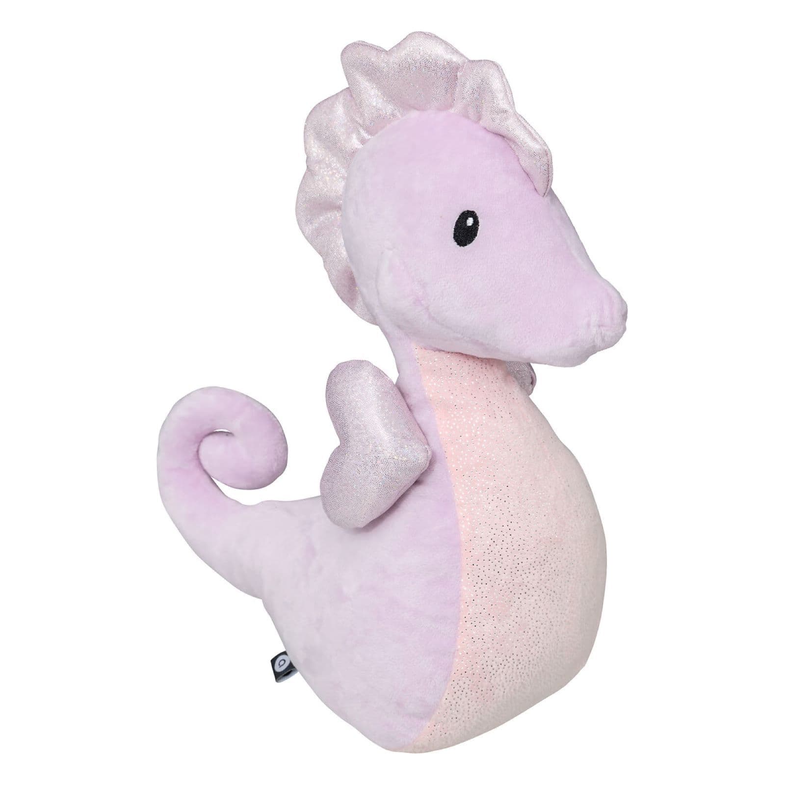 Peluche a forma di cavalluccio marino 34h cm viola con glitter - Kids