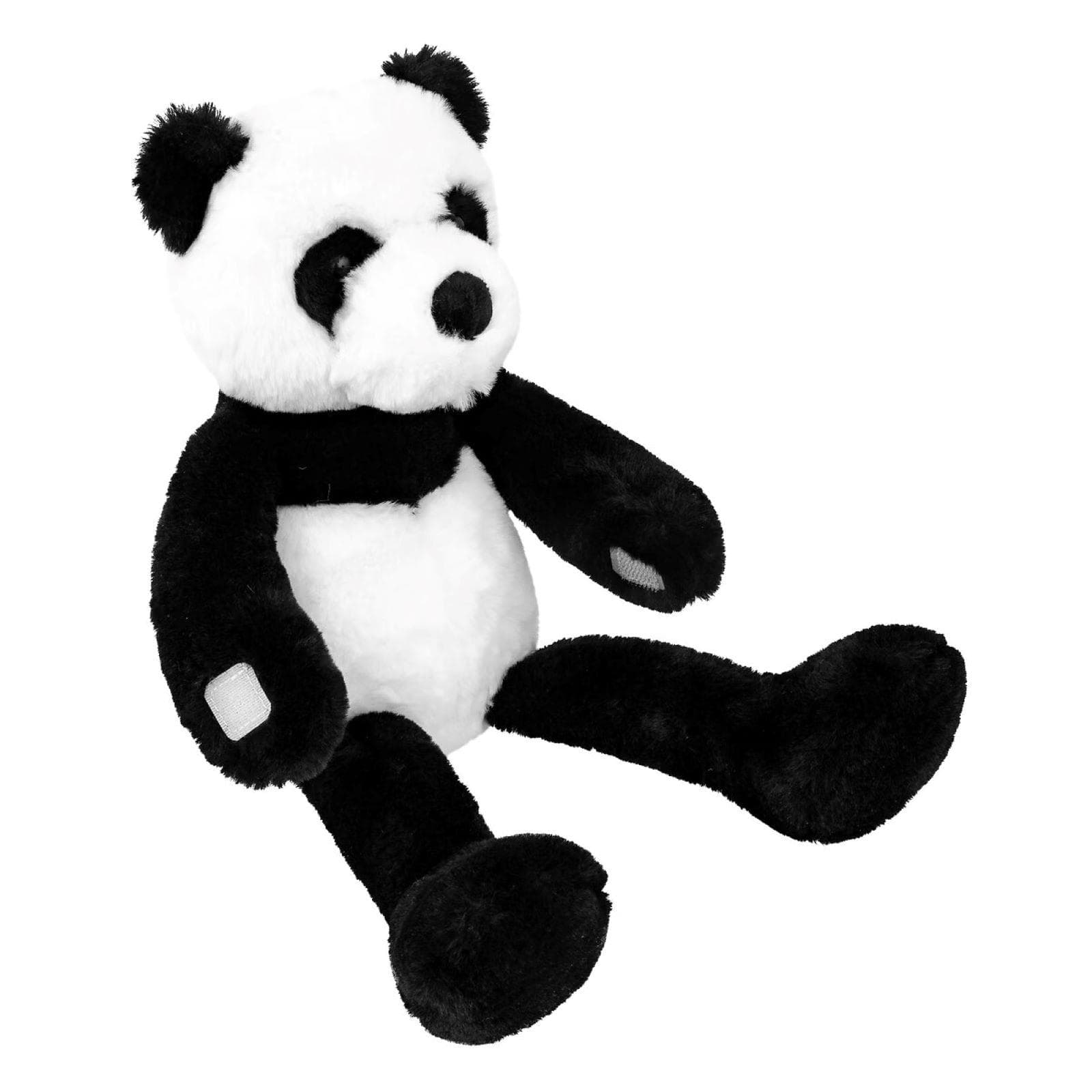 Peluche a forma di panda 35h cm in velluto bianco e nero - Kids