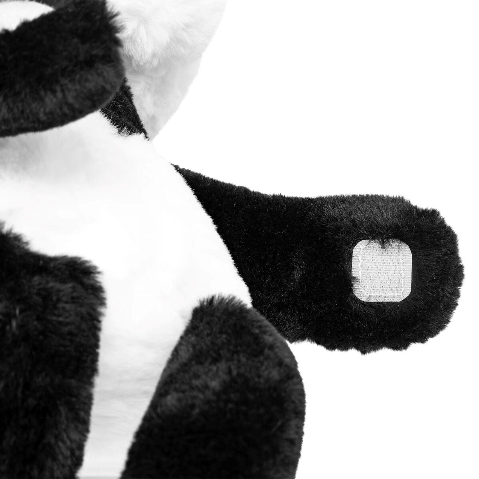 Peluche a forma di panda 35h cm in velluto bianco e nero - Kids