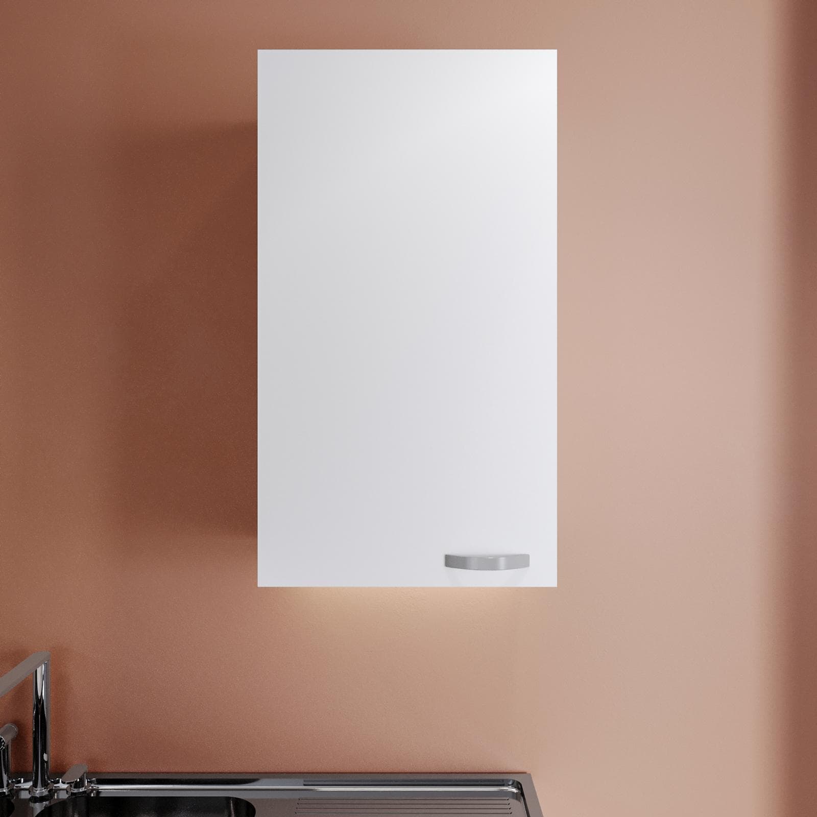 PENSILE CUCINA 40 CM BIANCO OPACO