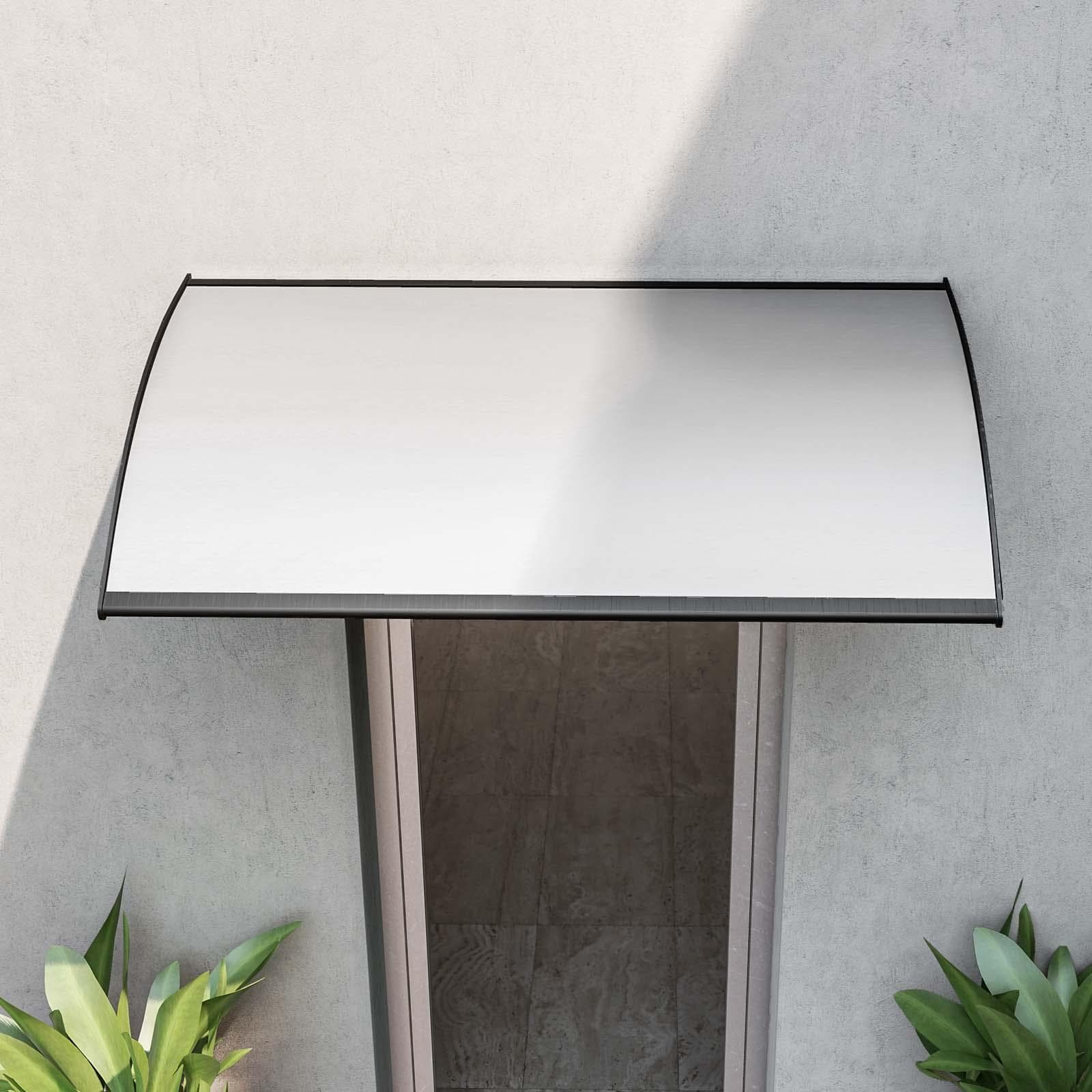 Pensilina 140x75 cm in alluminio antracite